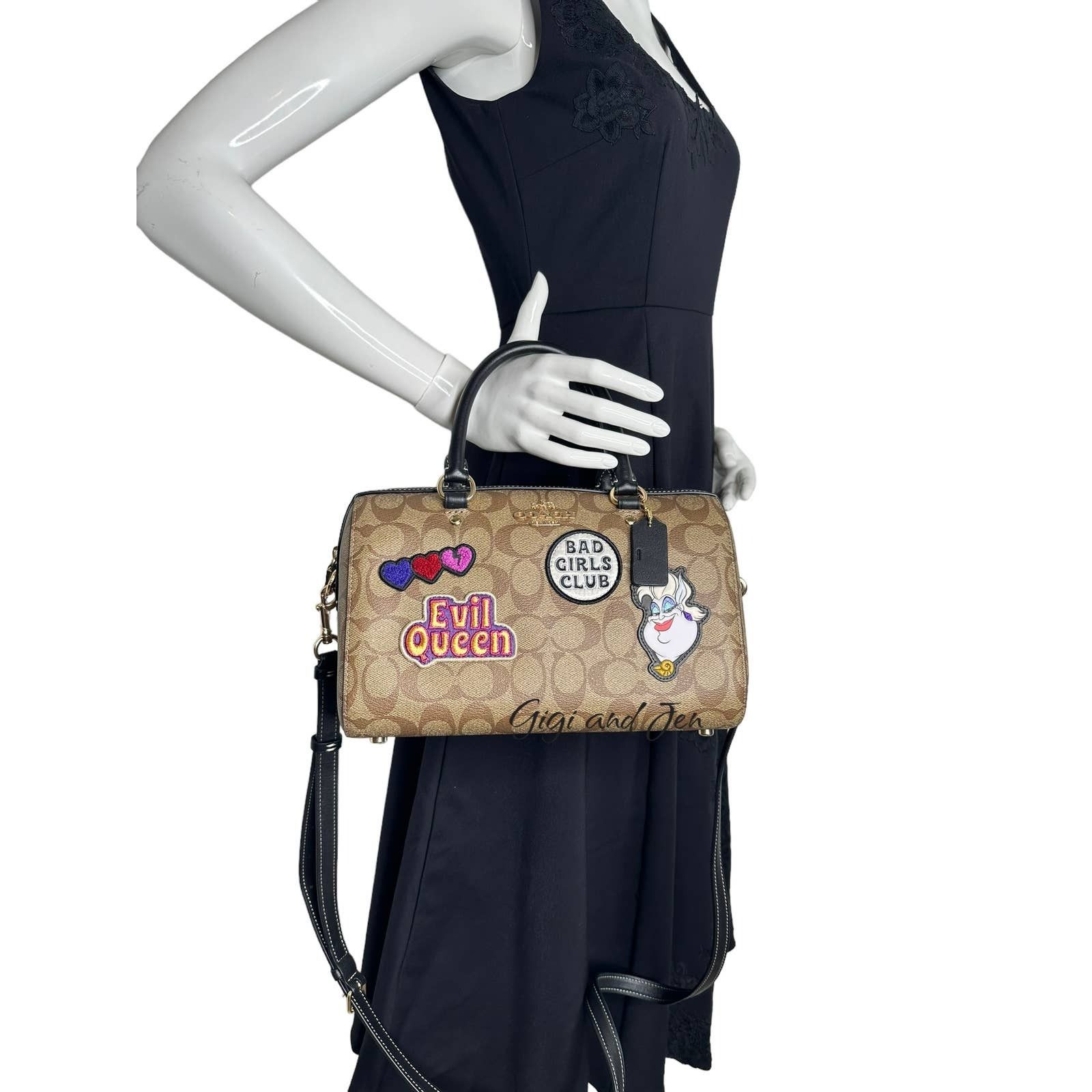 Coach Coach Rowan Satchel In Signature Canvas With Disney Patches Size ONE SIZE - 11 Thumbnail