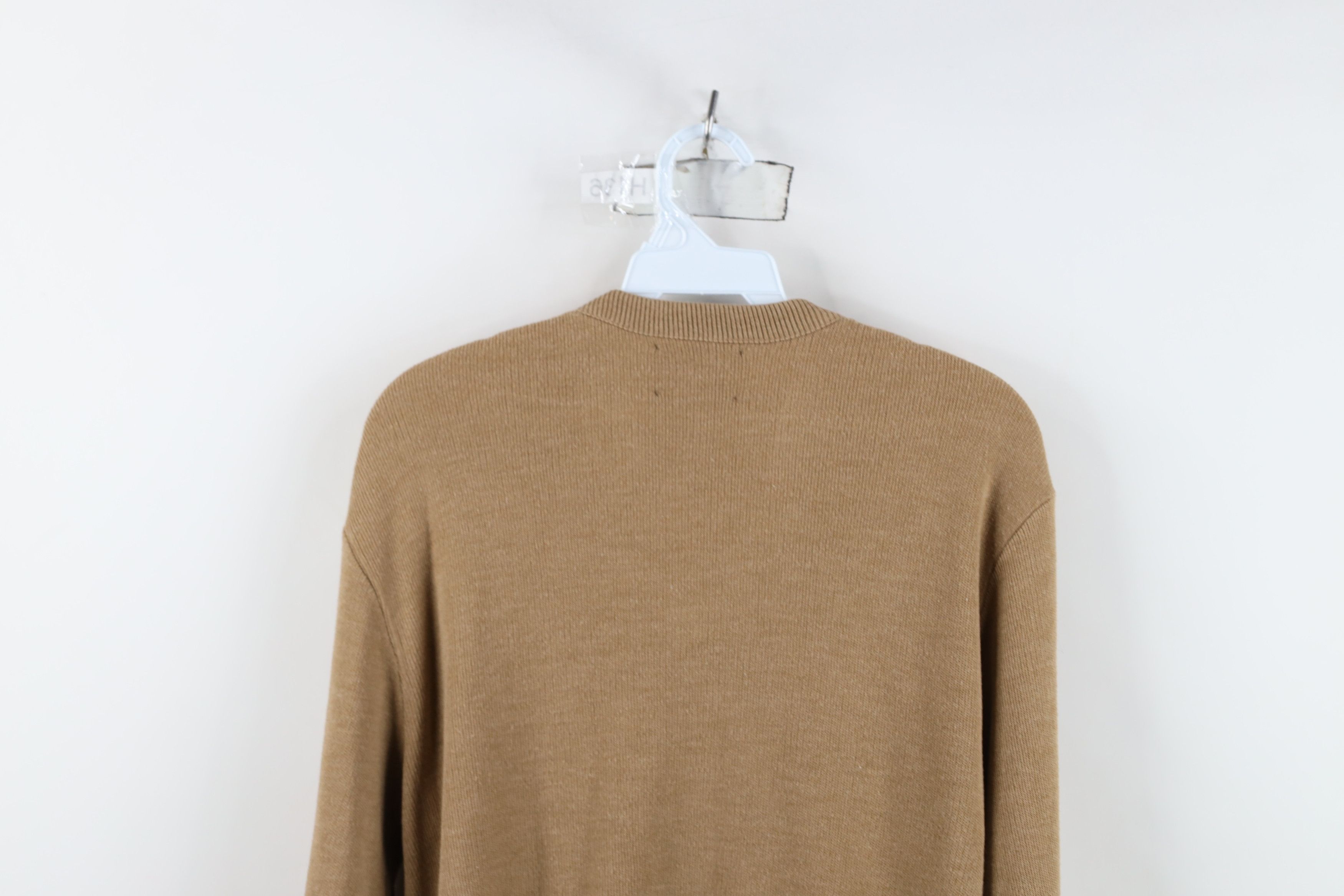 Vintage Vintage 70s Streetwear Blank Knit V-Neck Sweater Beige USA Size US S / EU 44-46 / 1 - 10 Thumbnail
