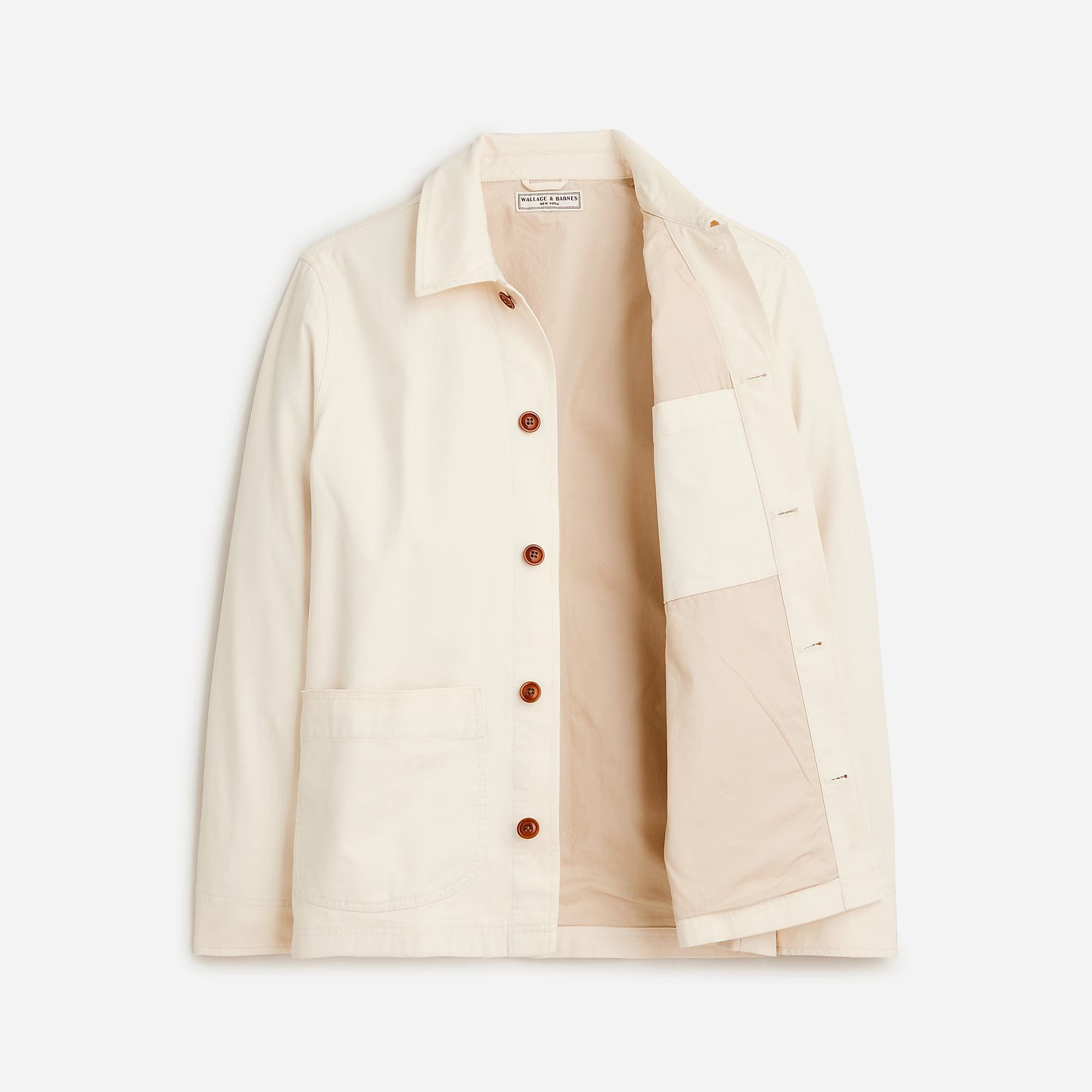 J.Crew × Wallace & Barnes J.Crew Wallace & Barnes lightweightTwill Chore Jacket Ecru Size US S / EU 44-46 / 1 - 2 Thumbnail