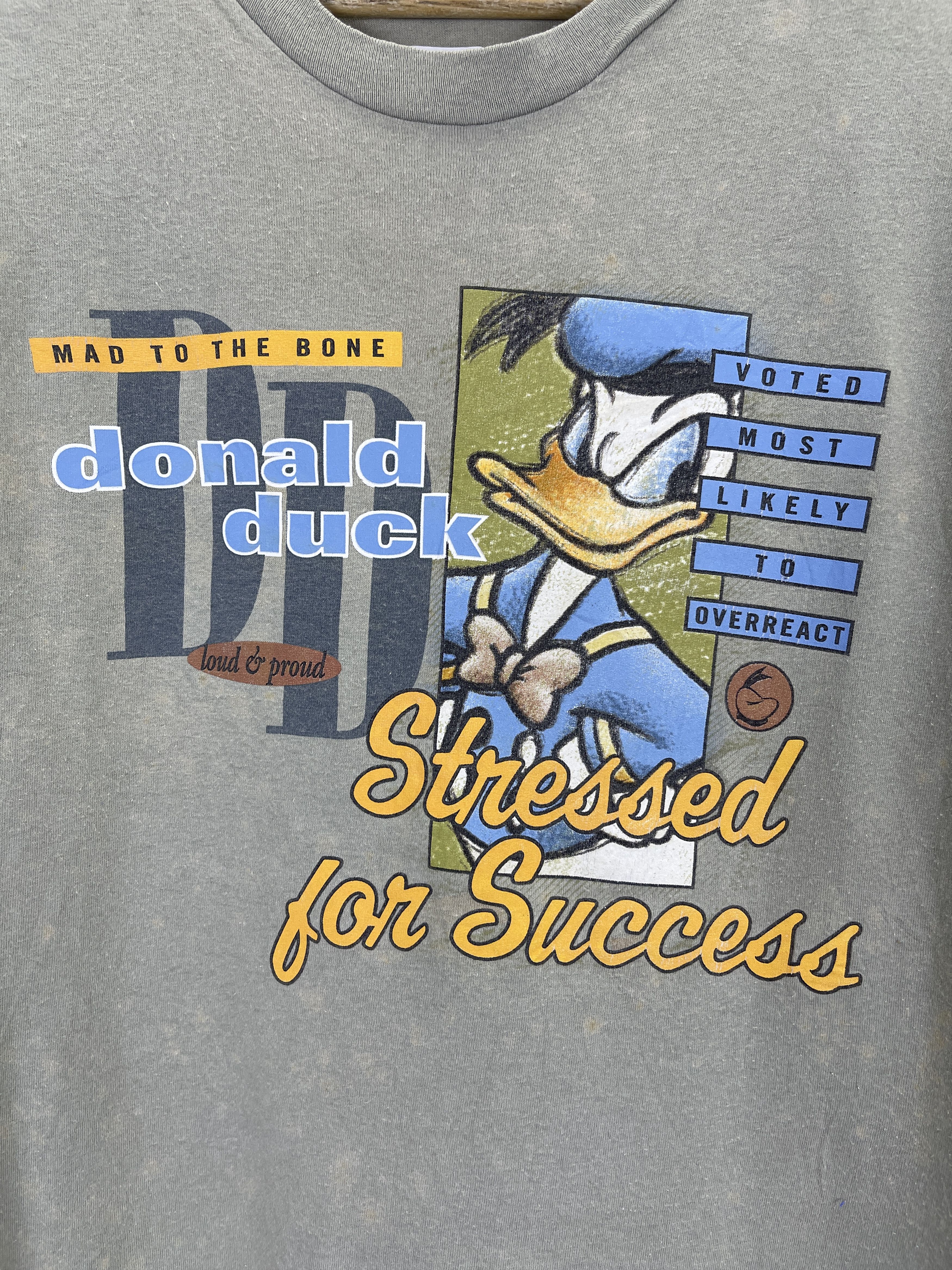 Disney Vintage 90s Disney Donald Duck T-Shirt TA0433 Size US L / EU 52-54 / 3 - 8 Thumbnail