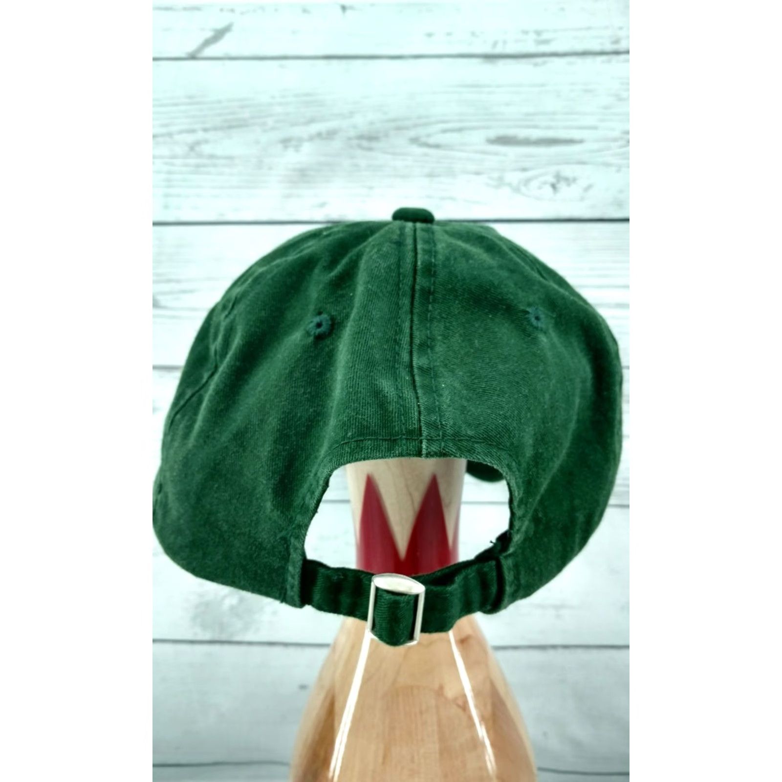Vintage CABELA'S Hunter Green Cap Men"s Buckle Adjustable Strap Baseball Cap Mens Green Buckle Adjustable Cap Size ONE SIZE - 6 Thumbnail