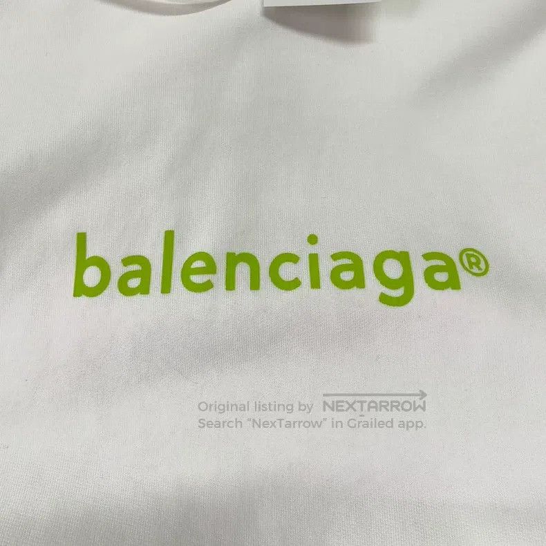 Balenciaga Balenciaga White Printed Logo Hoodie Size US XS / EU 42 / 0 - 4 Thumbnail