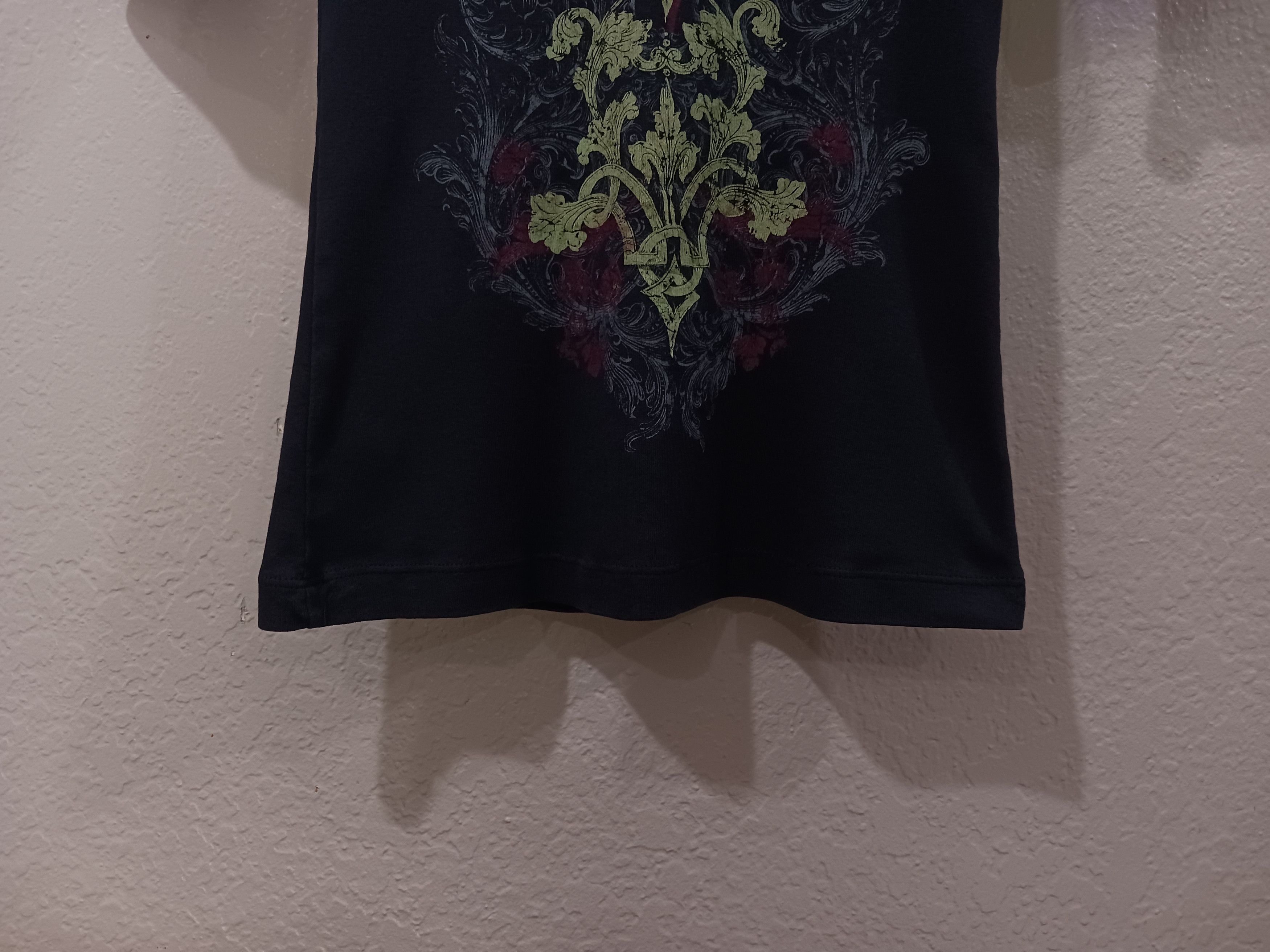 Vintage Sledge USA "Damask" Vintage 2000s 3/4 Sleeve V-Neck L/S Tee Size S / US 4 / IT 40 - 12 Thumbnail