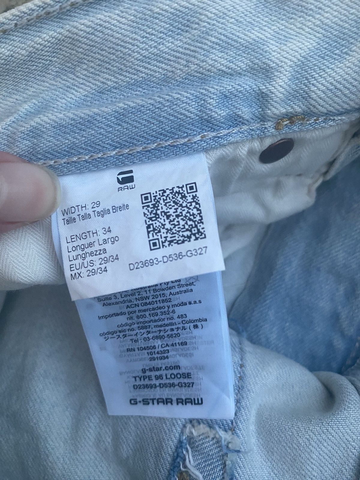 G-Star × Vintage 96 Loose G-Star RAW Japanese denim jeans 29x34 Size US 34 / EU 50 - 8 Thumbnail