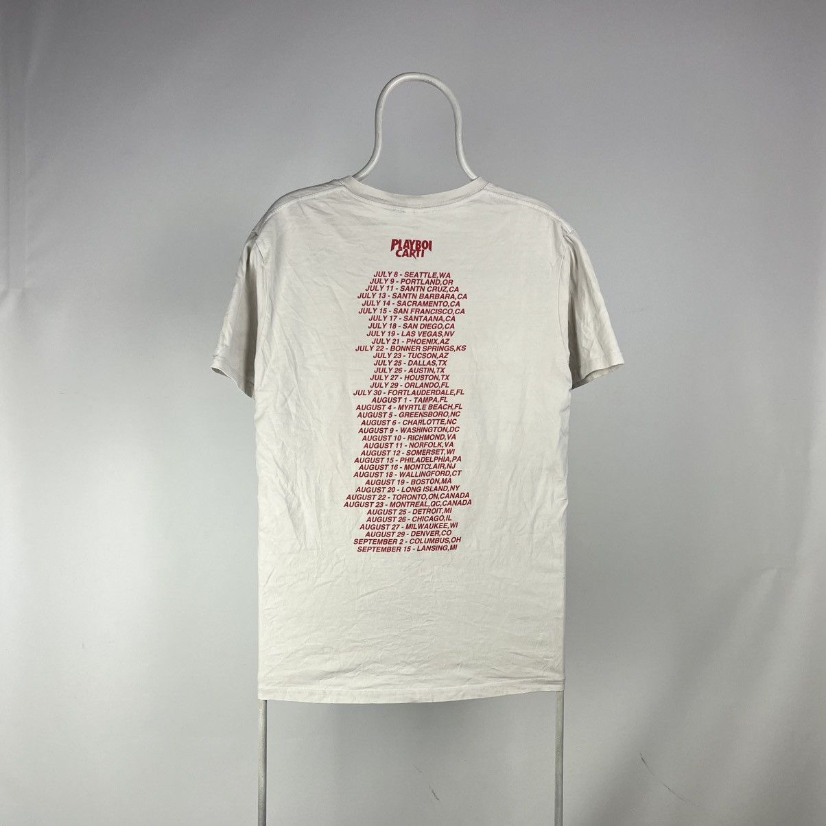 Playboi Carti Playboi Carti self-titled concert tour merch tshirt XLarge Size US XL / EU 56 / 4 - 2 Thumbnail