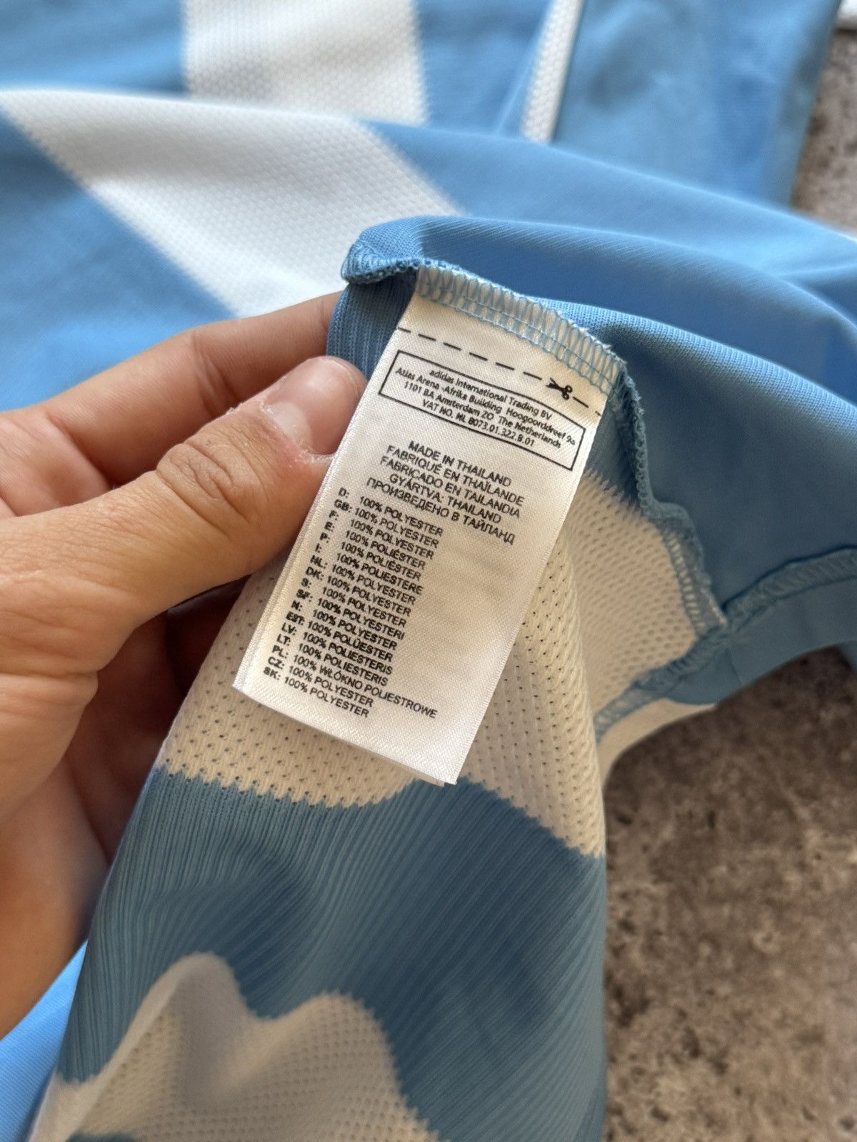 Adidas 🔥ADIDAS ARGENTINA 2010 2011 WORLD CUP FOOTBALL SOCCER JERSEY Size US XL / EU 56 / 4 - 12 Thumbnail