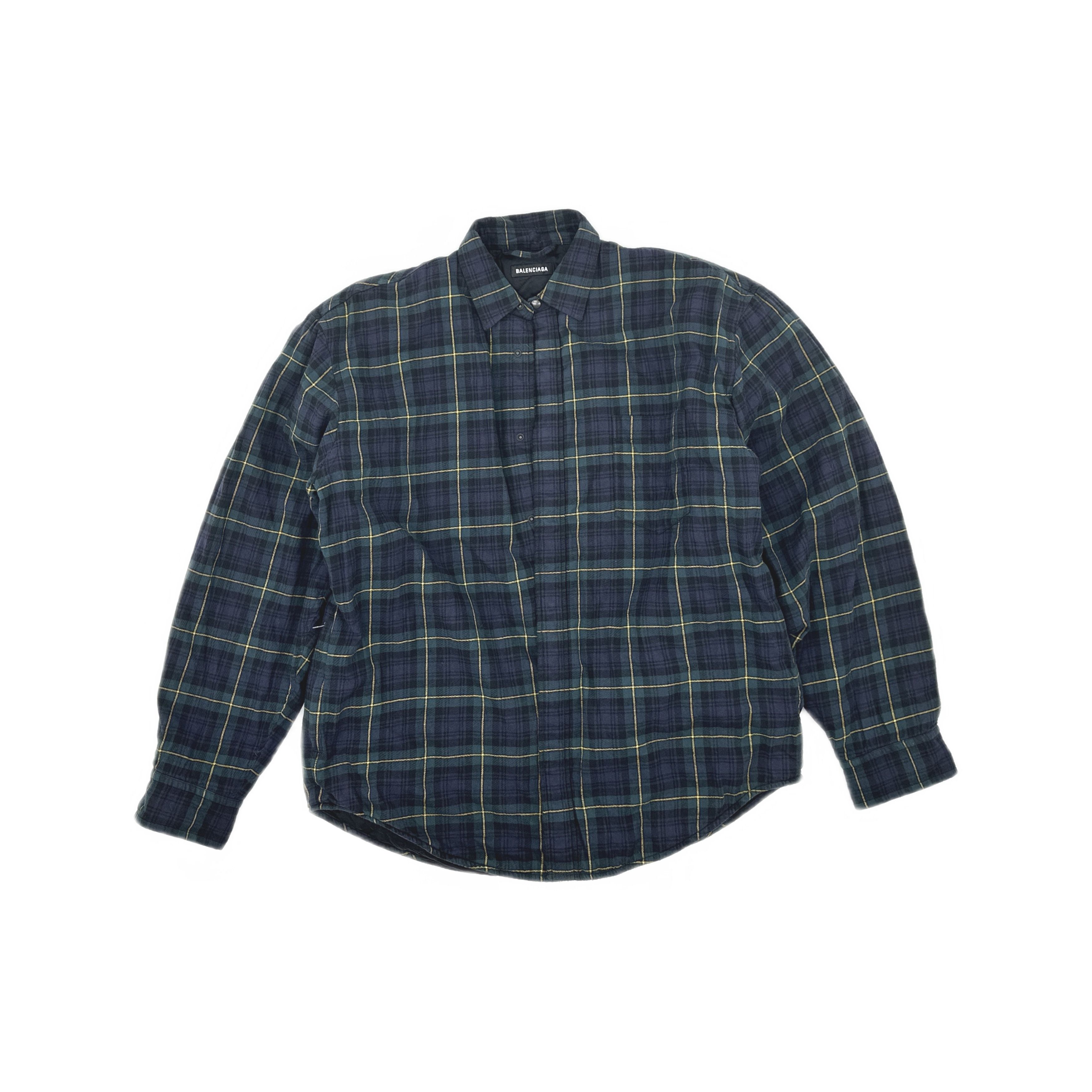 Balenciaga Balenciaga Plaid Flannel Button Up Shirt Size S Size US S / EU 44-46 / 1 - 1 Thumbnail