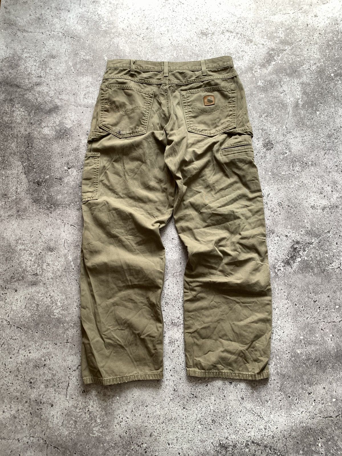Carhartt 🔥Vintage Carhartt Distressed Work Carpenter Pants Size US 30 / EU 46 - 2 Thumbnail