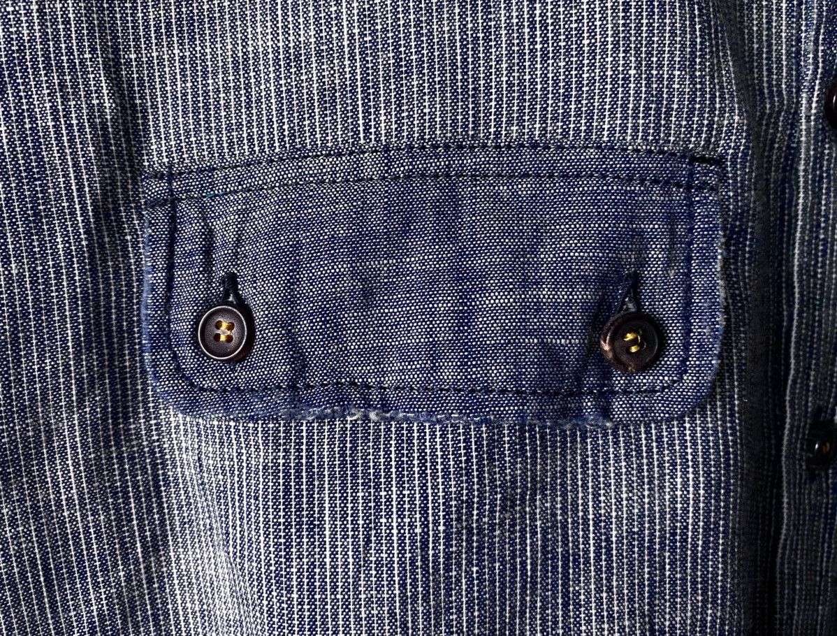 Dsquared2 Dsquared2 2012 Distressed Denim Shirt with Pocket Patch Logo Size US M / EU 48-50 / 2 - 10 Thumbnail