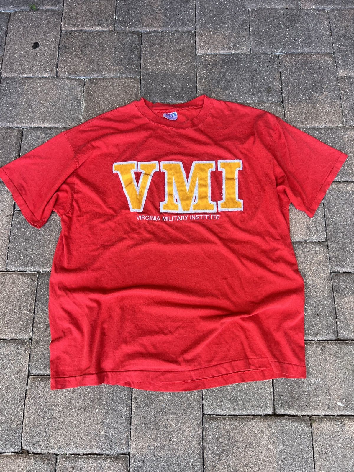 Vintage vintage 90s Virginia Military Institute T-shirt Size US XXL / EU 58 / 5 - 1 Thumbnail