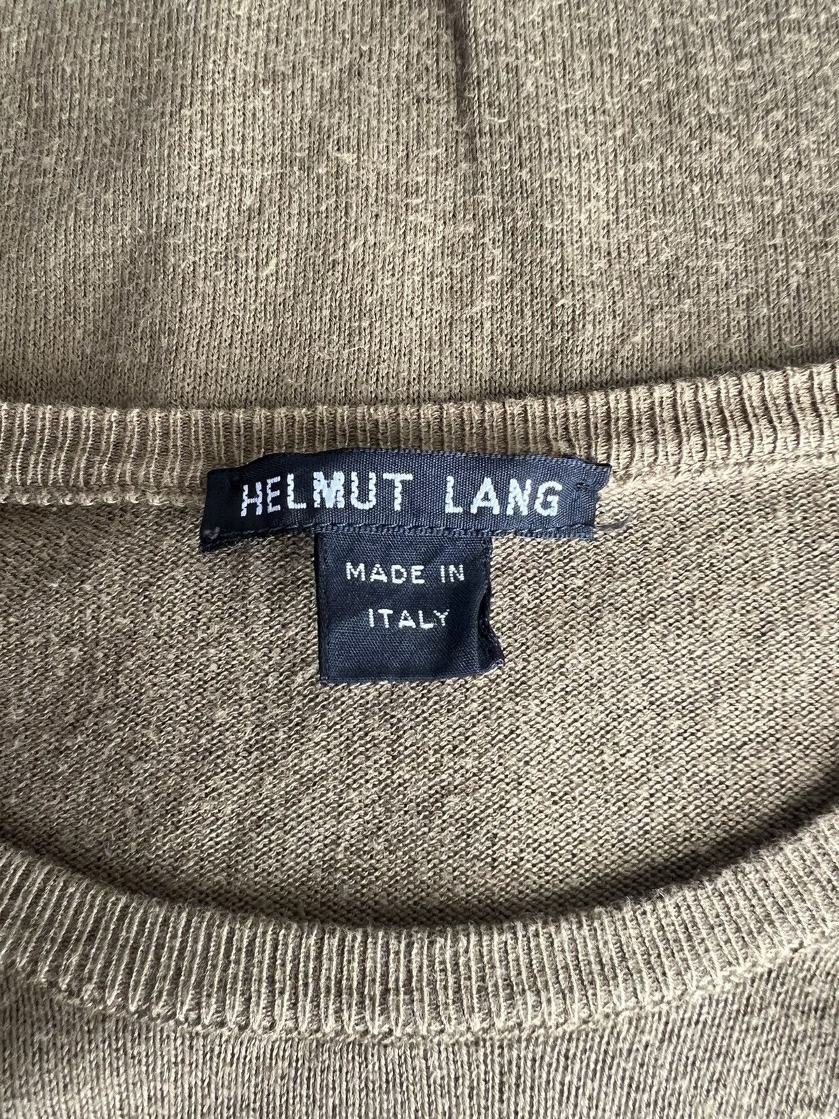 Helmut Lang RARE 1980s Helmut Lang Olive Crewneck Knitwear Sweater Size US M / EU 48-50 / 2 - 7 Thumbnail