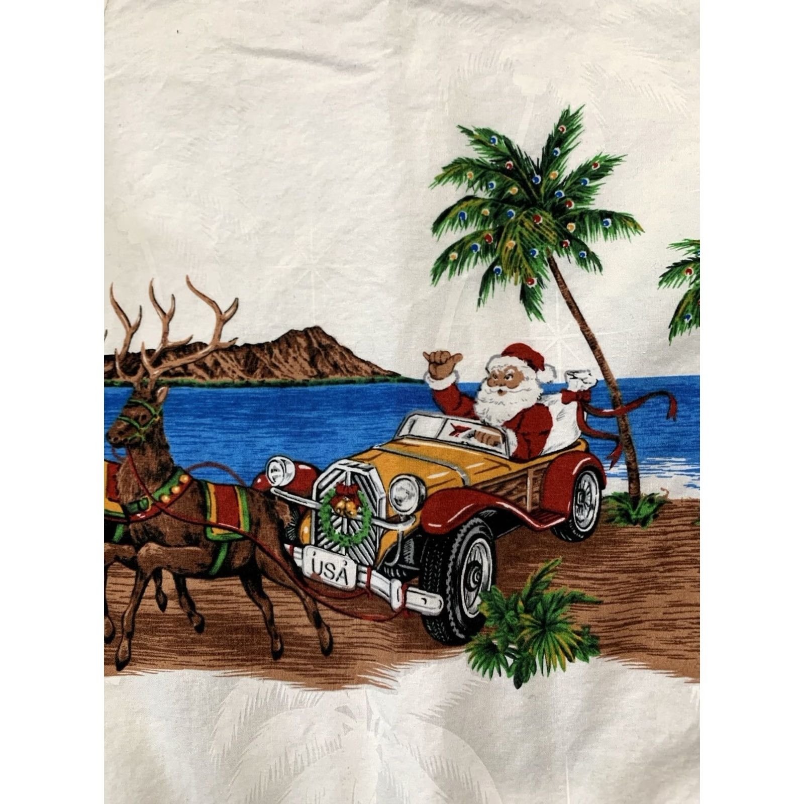 Vintage Pacific Legend Hawaiian Christmas Mens XL Button-Up Shirt Size US XL / EU 56 / 4 - 5 Thumbnail