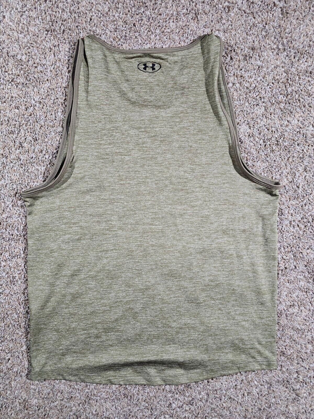 Under Armour Under Armour The Tech Tank Shirt Mens L Green Fitted Gym Size US L / EU 52-54 / 3 - 6 Thumbnail