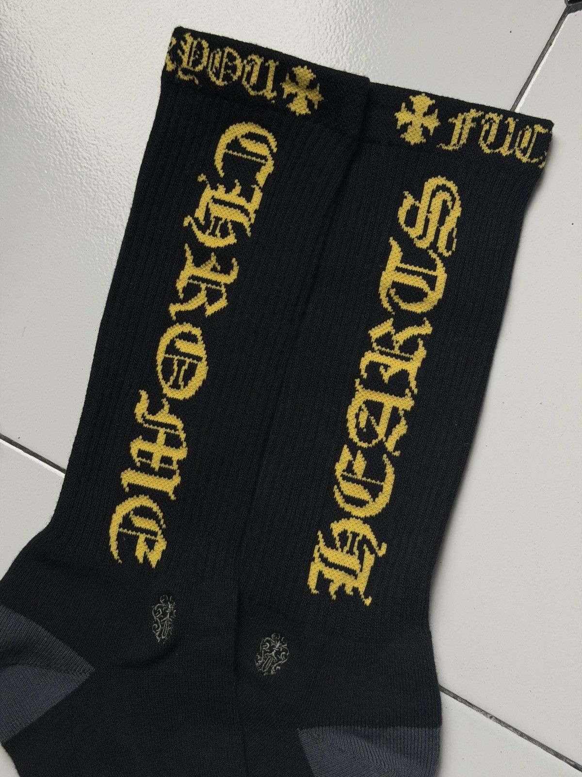 Chrome Hearts Fuck You Sport Socks Green/Orange - Large | Grailed