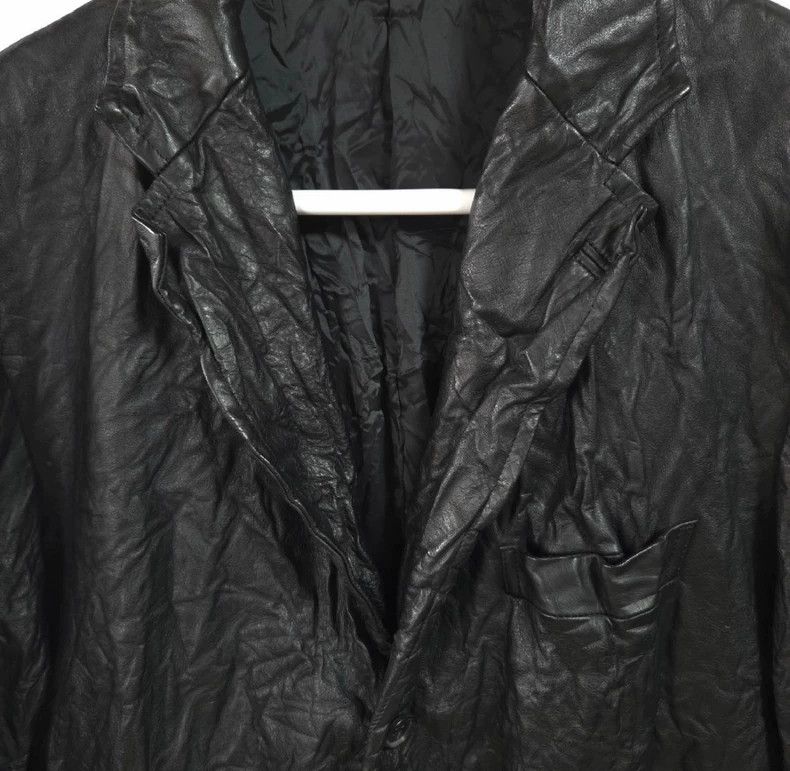 Issey Miyake issey miyake Pleated cowhide coat Size US XL / EU 56 / 4 - 3 Thumbnail