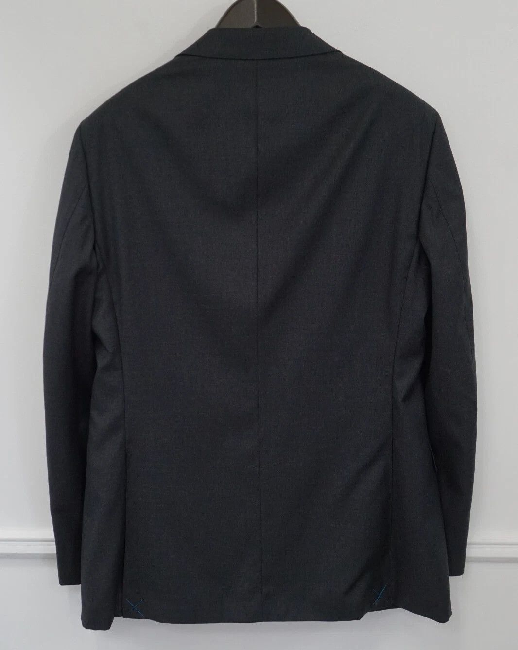 Suitsupply Men Suitsupply Blazer Napoli Charcoal Grey REDA Wool UK/US42 Size 42R - 2 Thumbnail