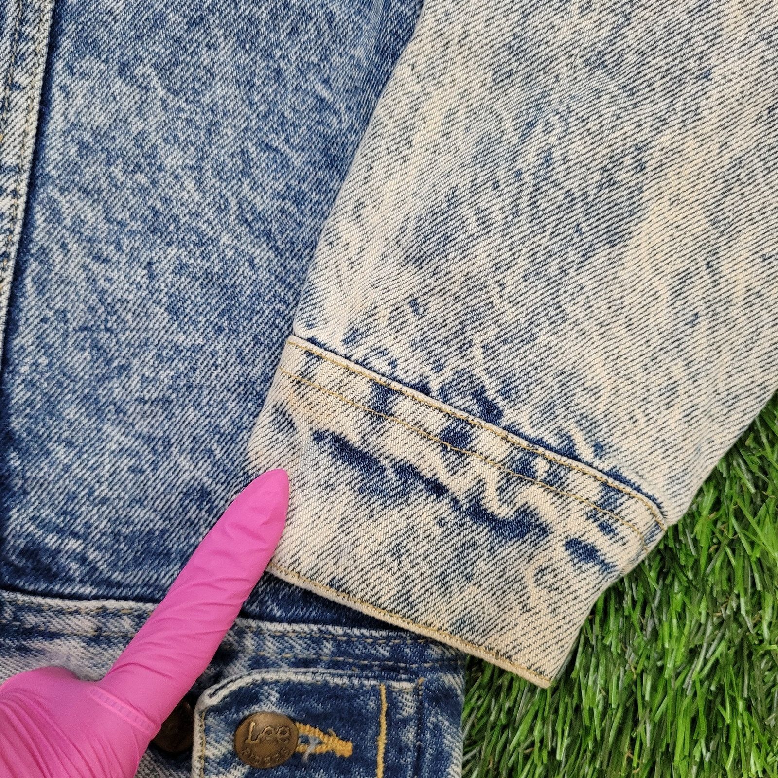 Lee Vintage LEE Riders Denim Jacket M 22x25 Cropped PATD-153438 Size US M / EU 48-50 / 2 - 9 Thumbnail