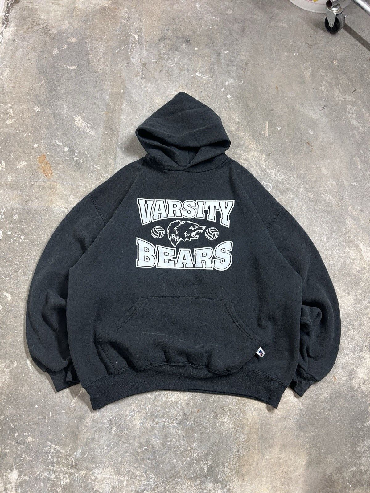 Russell Athletic Vintage Y2K Russell Athletic Varsity Bears Black Hoodie Size US XL / EU 56 / 4 - 2 Thumbnail