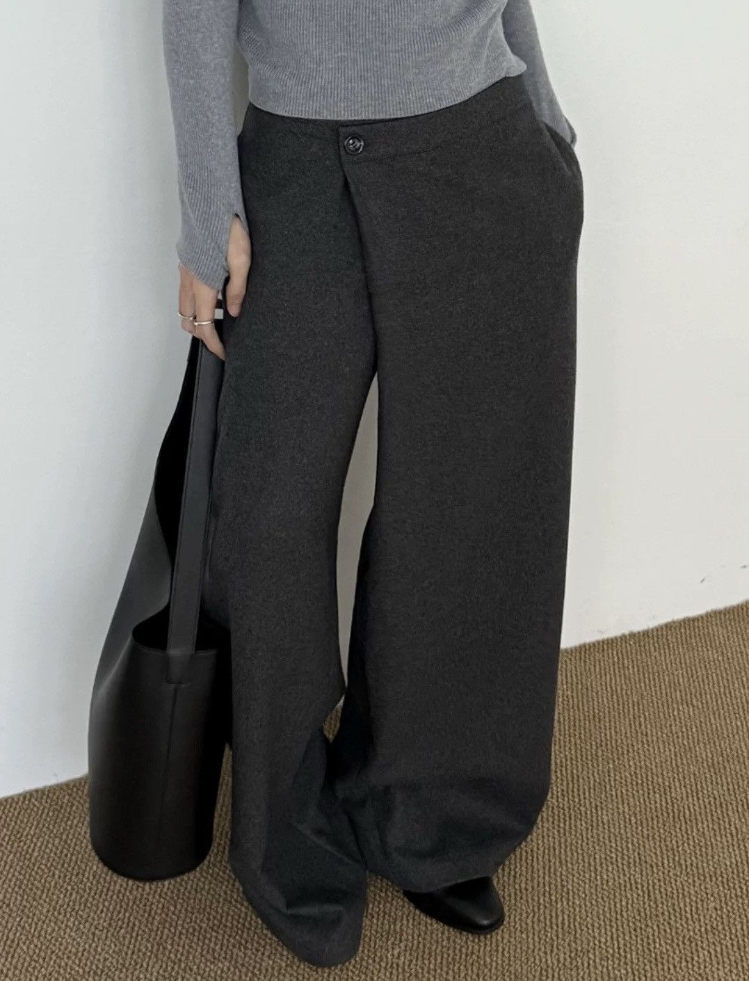 Japanese Brand × Vintage Cleanfit retro fashion premium wrap wool pants Size US 28 / EU 44 - 4 Thumbnail