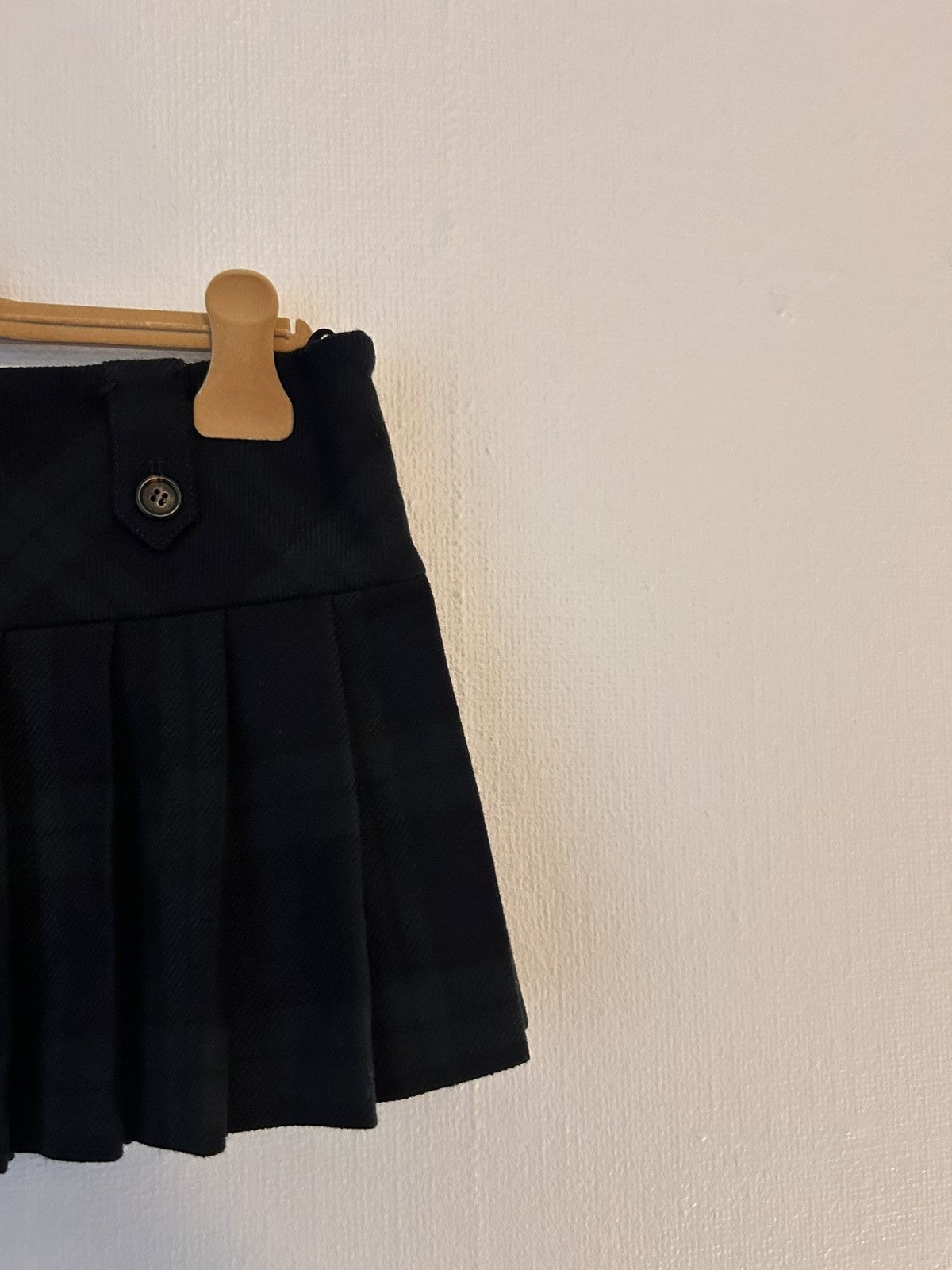 Miu Miu Miu Miu Check Virgin Wool Logo Skirt Size 26" / US 2 / IT 38 - 3 Thumbnail