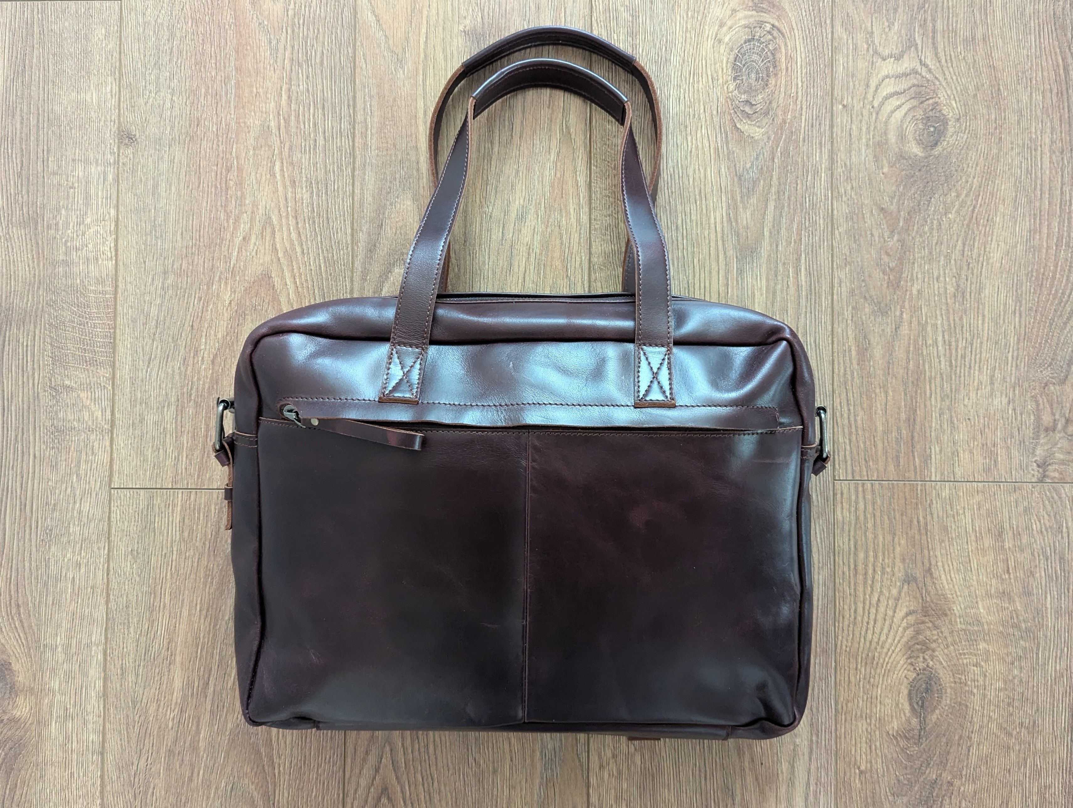 Handmade × Leather Heritage Leather Handmade Mens Messenger Shoulder Bag Laptop Size ONE SIZE - 20 Thumbnail