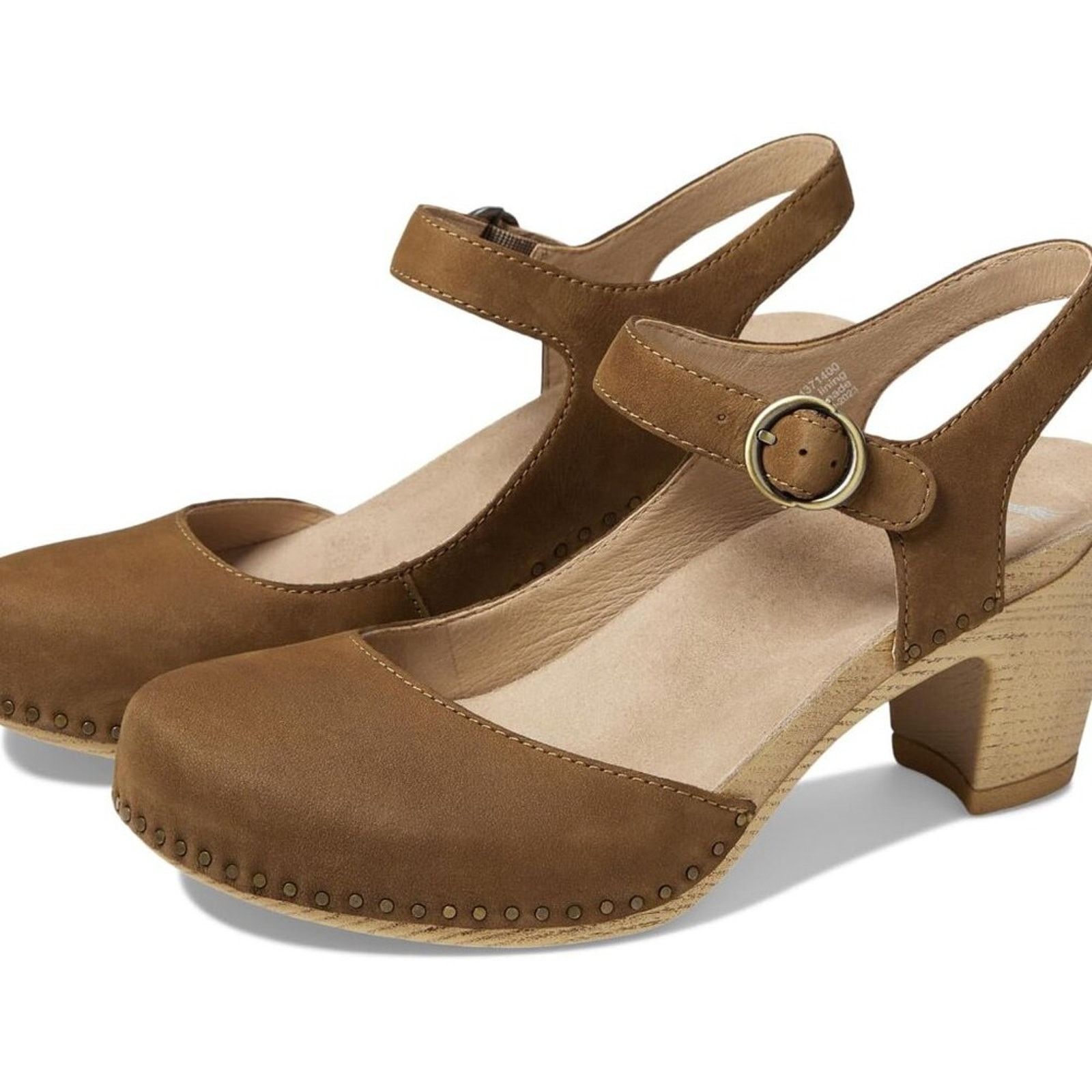 Dansko Dansko Taytum Tan Brown Women's Mary Jane Heels clogs 40 NWT Size US 9 / IT 39 - 6 Thumbnail