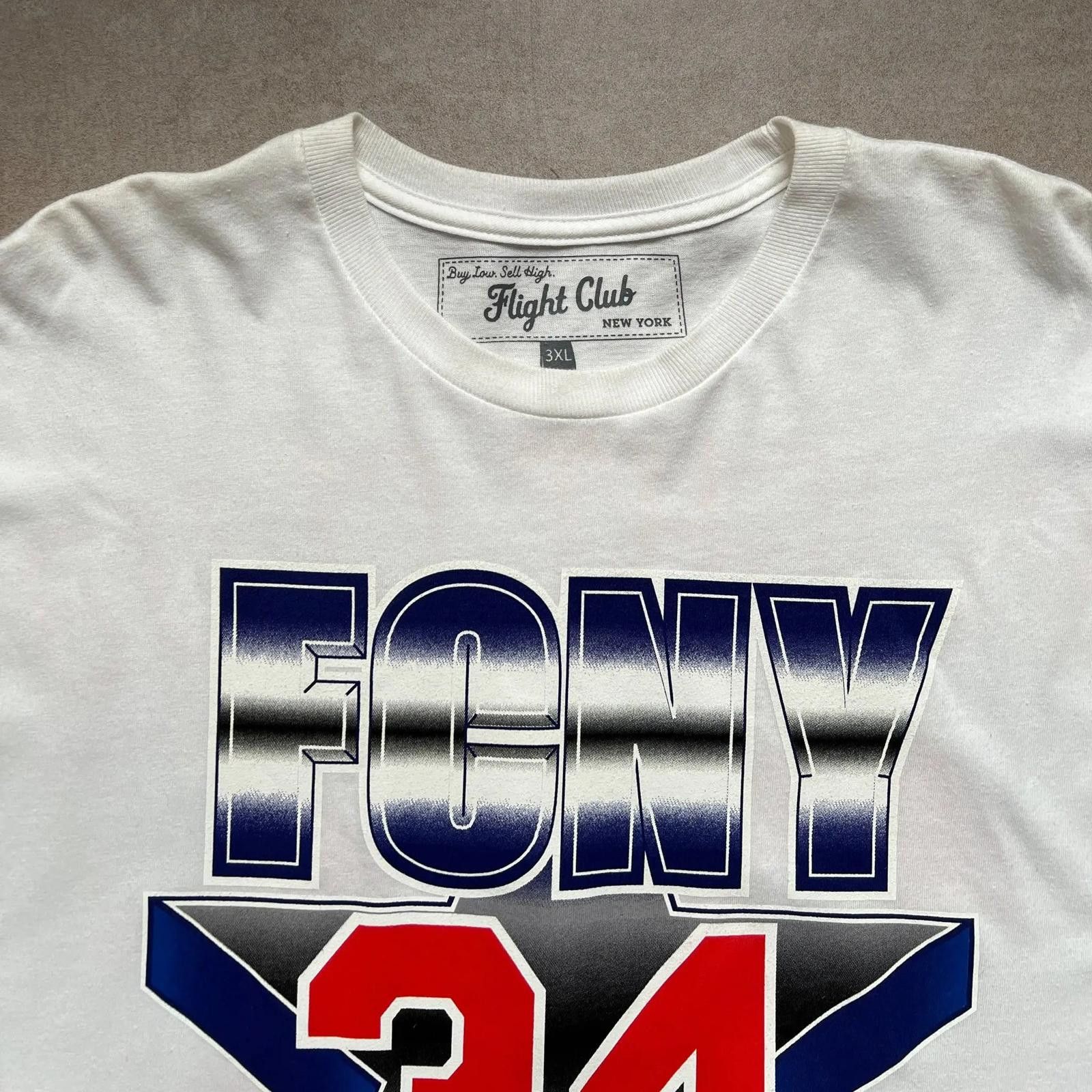 Designer 2000s Rare Flight Club New York White T Shirt - 3XL Size US XXL / EU 58 / 5 - 5 Thumbnail