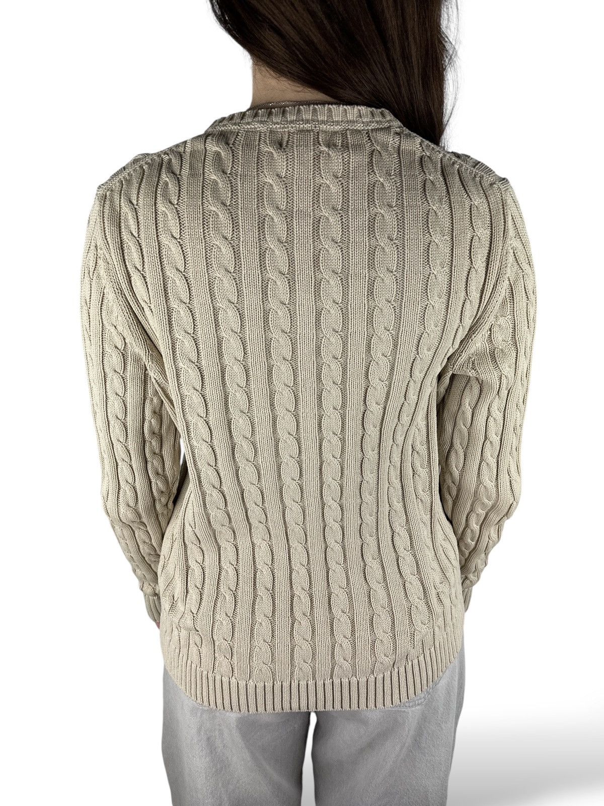 L.L. Bean Vintage L.L. Bean Cable Knit Sweater Cardigan Women’s Size L Size L / US 10 / IT 46 - 12 Thumbnail