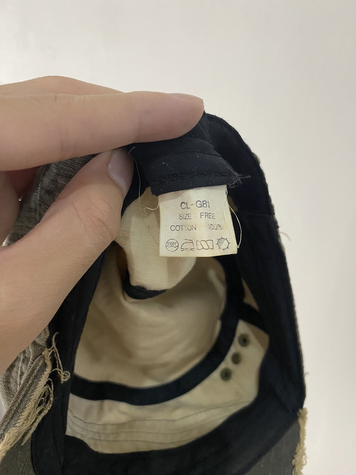 If Six Was Nine × Japanese Brand × Le Grande Bleu (L.G.B.) Cadet Distressed Zip Punk Hat Size ONE SIZE - 8 Thumbnail