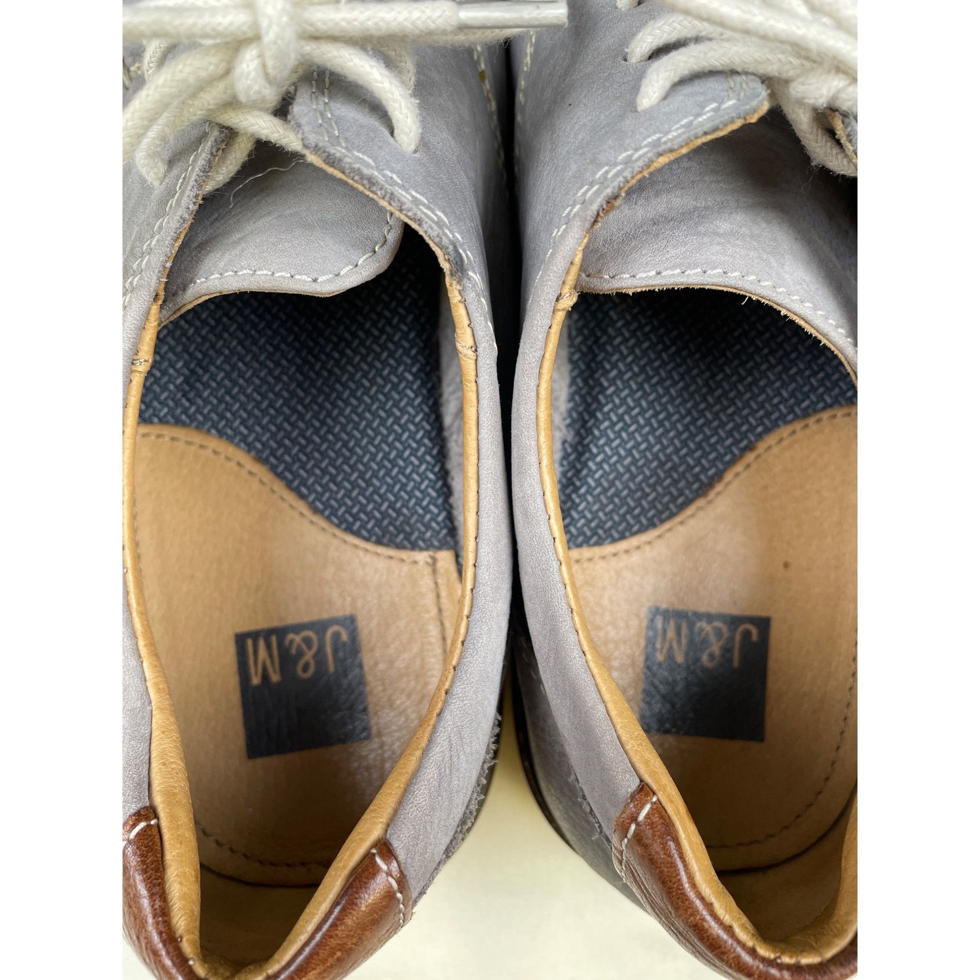 Johnston & Murphy Johnston & Murphy Men's Gray Leather Casual Shoes/Oxfords Si Size US 9.5 / EU 42-43 - 8 Thumbnail