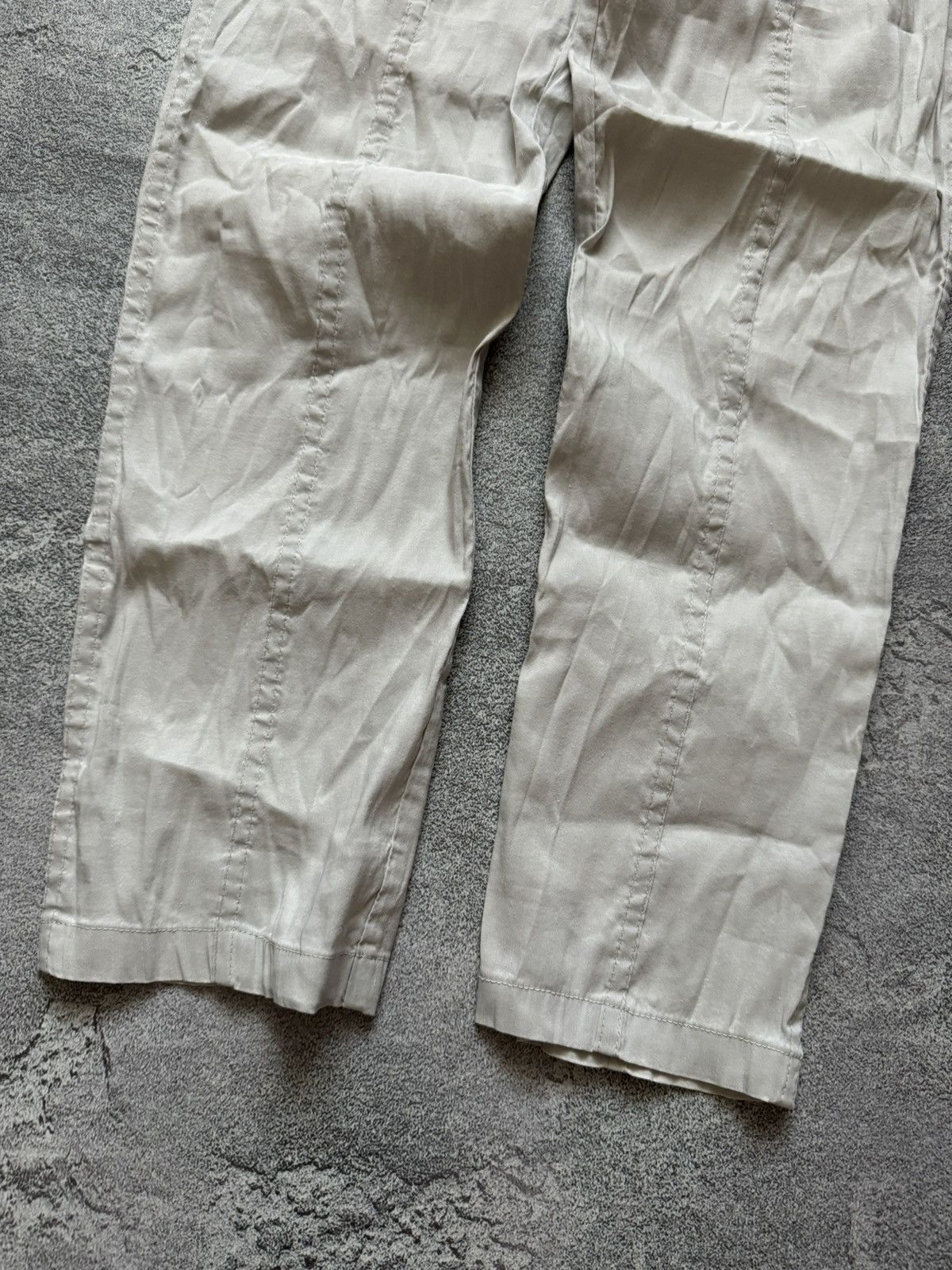 Annette Gortz × Japanese Brand Annette Gortz 38 linen light gray pant trouser chino relaxed Size 26" / US 2 / IT 38 - 6 Thumbnail