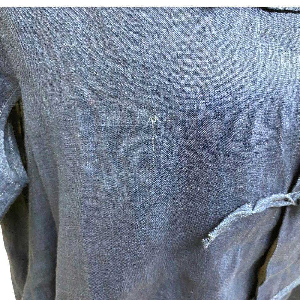 Yohji Yamamoto Yohji Yamamoto pour homme indigo linen china shirts Size US S / EU 44-46 / 1 - 6 Thumbnail