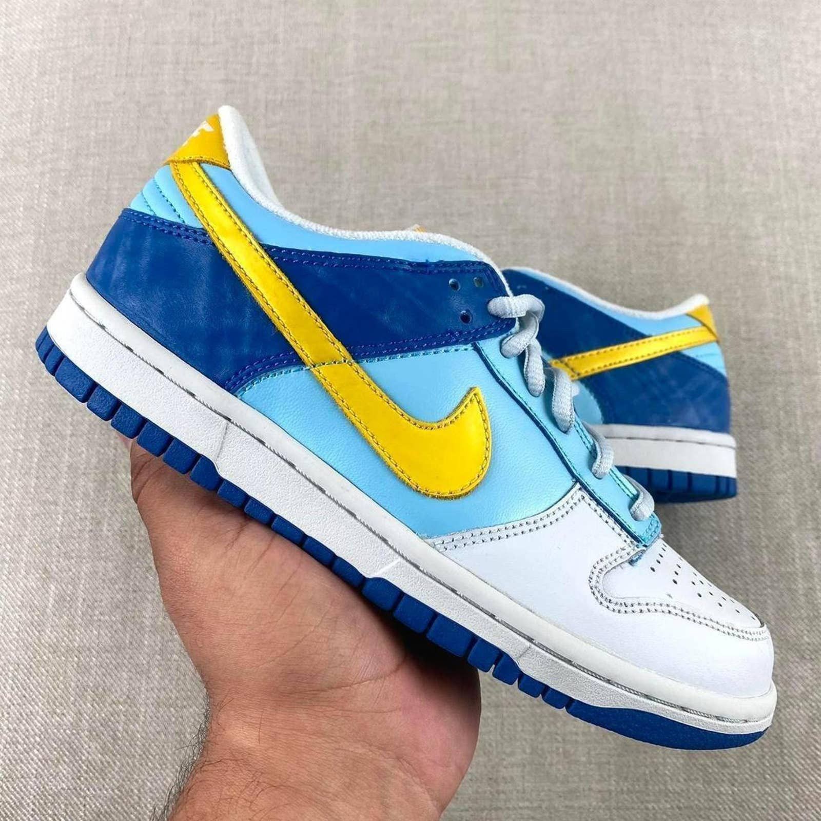 image of 2008 Nike Dunk Low “Splash” Shoes in Blue, Women's (Size 6.5)