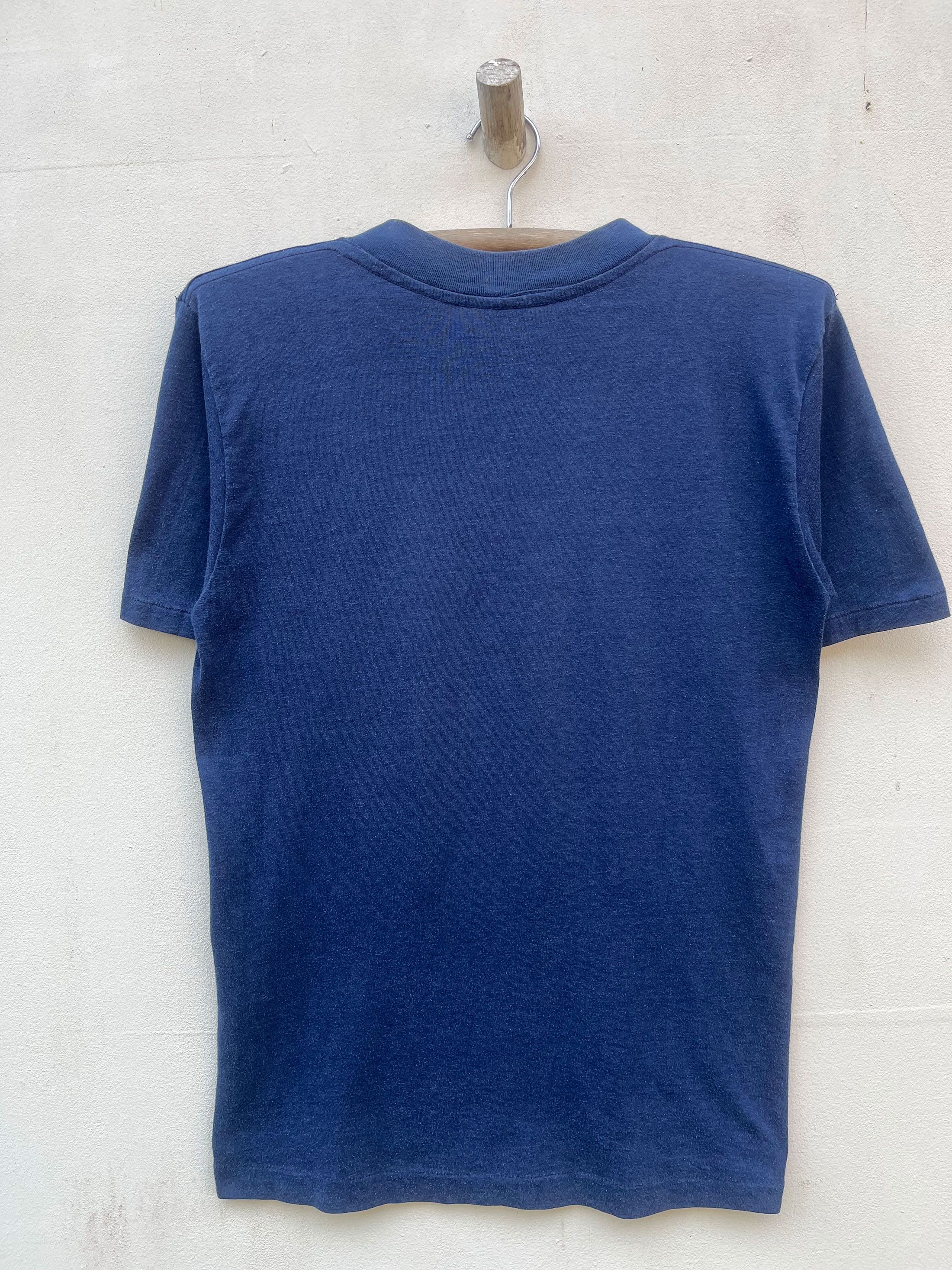 Vintage 70s 80s Art Artist Sunfaded Paper Thin Single Stitch