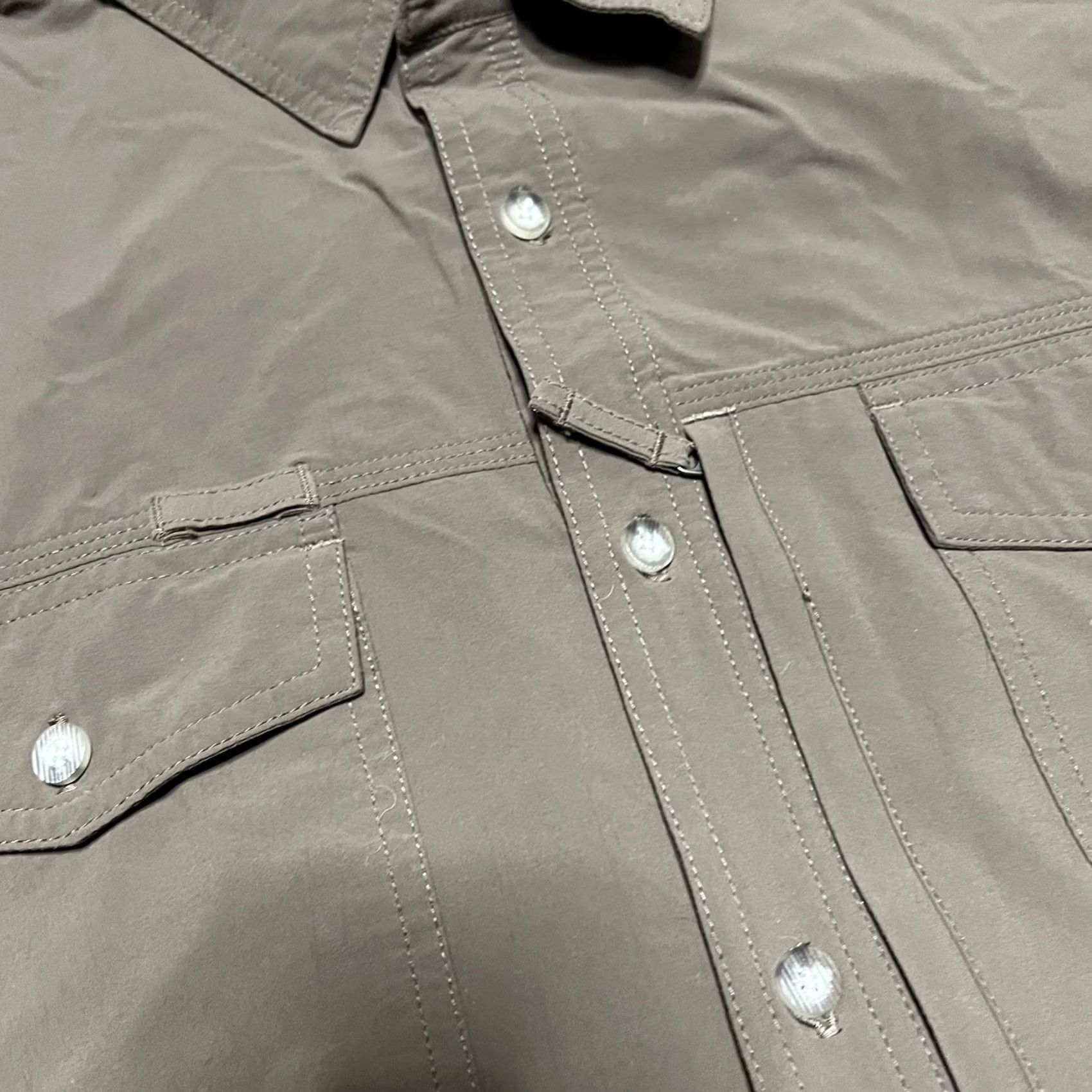 Gramicci Gramicci Shirt Mens 2XL Brown Camp Short Sleeve Nylon Vented Hiking Gorpcore Size US XXL / EU 58 / 5 - 3 Thumbnail