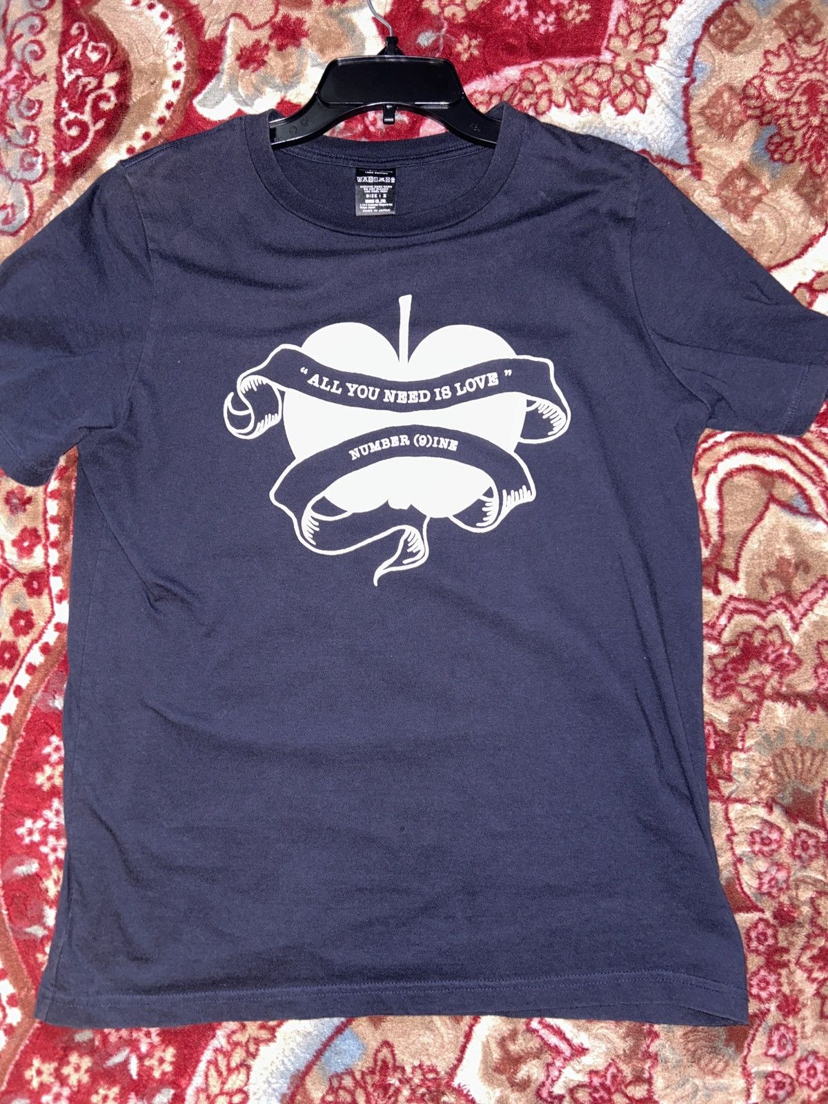 Number (N)ine “All you need is Love” by the beatles Tee