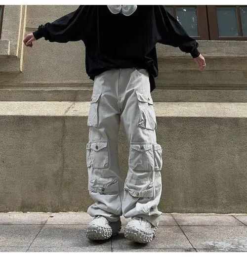 Japanese Brand Multi-pocket Pants Size US 34 / EU 50 - 2 Thumbnail