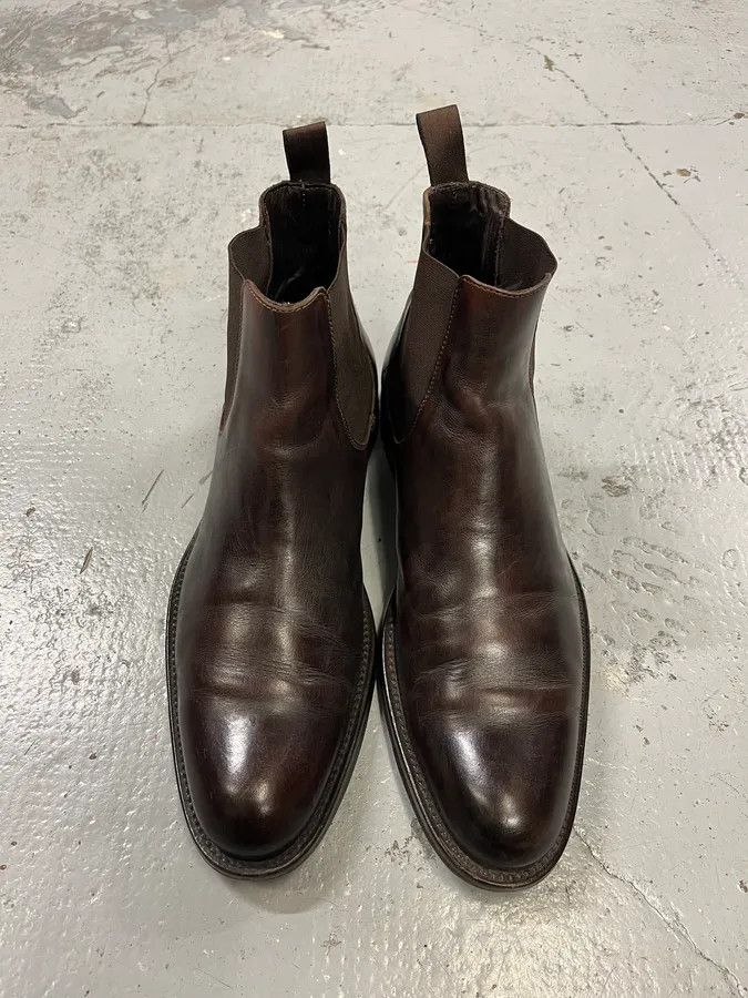 Vintage 2000s Massimo Rebecchi Brown Leather Ankle Boots Size US 9 / EU 42 - 4 Thumbnail
