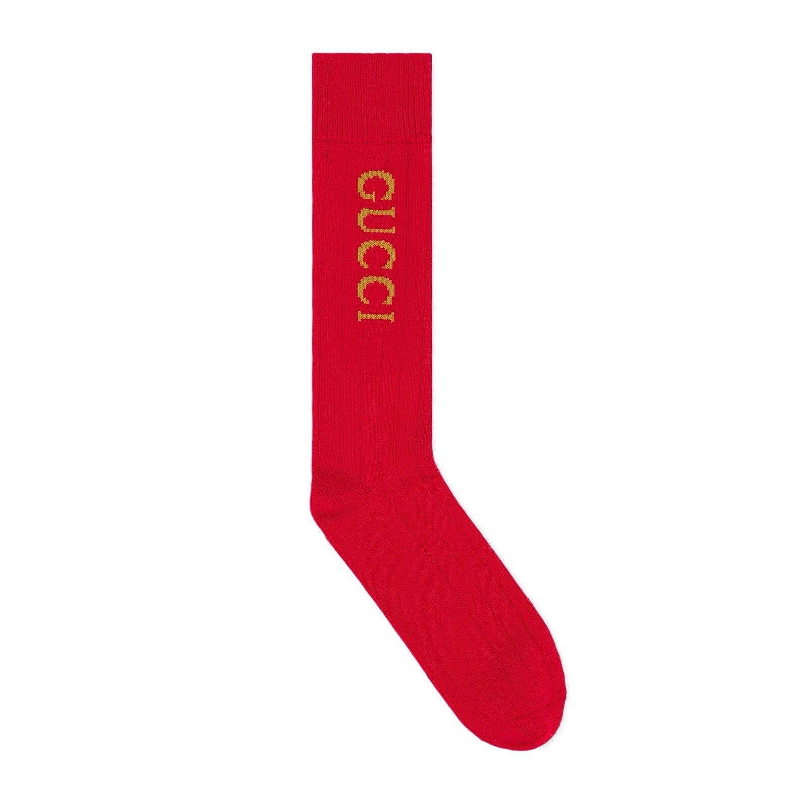Gucci GUCCI - INTARSIA LOGO PRINT SOCKS, RED, SIZE L Size ONE SIZE - 8 Thumbnail