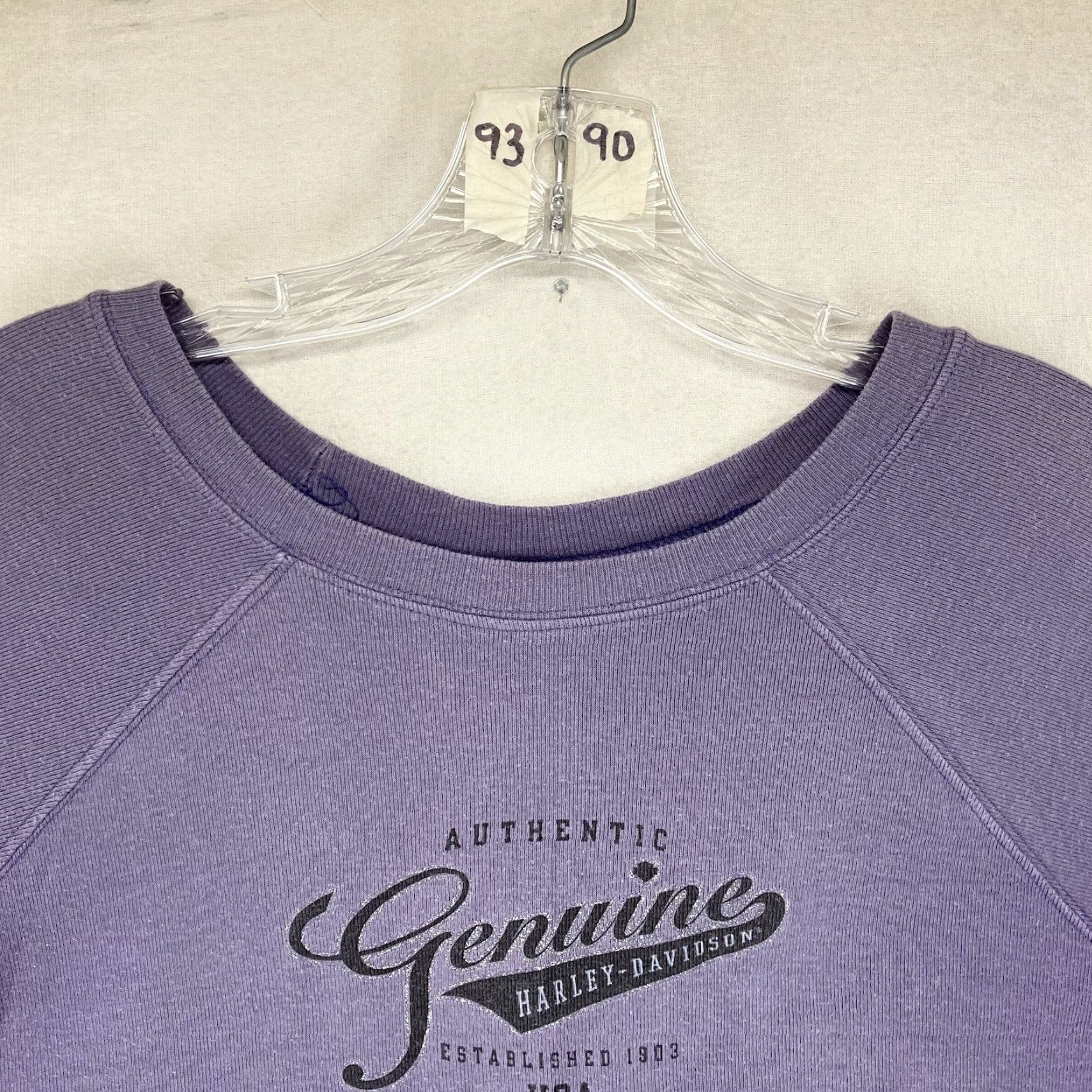 Harley Davidson VINTAGE Harley-Davidson T Shirt Women Purple Glitter 90s Y2K Biker Grunge Logo Crew Neck Short Sleeve Large Size L / US 10 / IT 46 - 6 Thumbnail