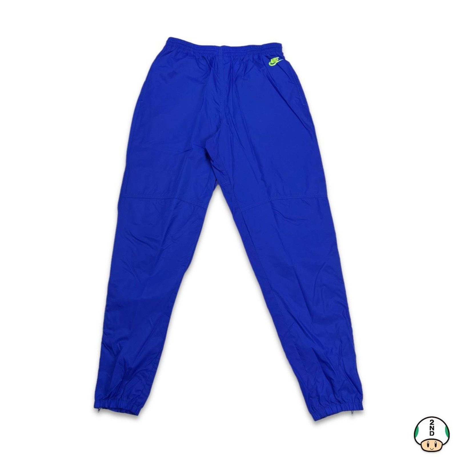 Nike × Vintage Vintage 90s Nike Track Pants Large Swoosh Windbreaker Jogger Size US 30 / EU 46 - 1 Thumbnail