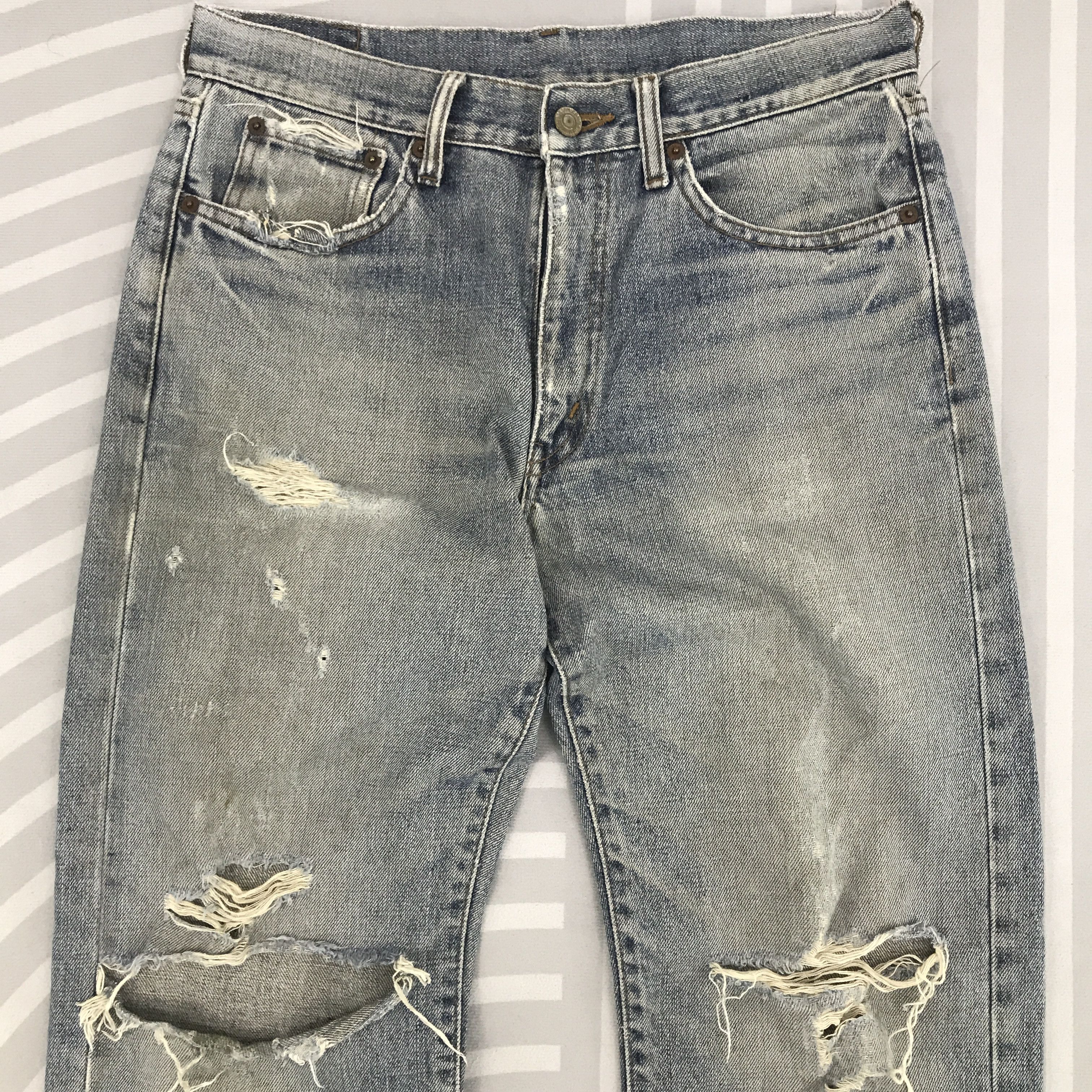 Japanese Brand × Vintage Vintage Japanese Brand Distressed jeans Size US 31 - 2 Thumbnail