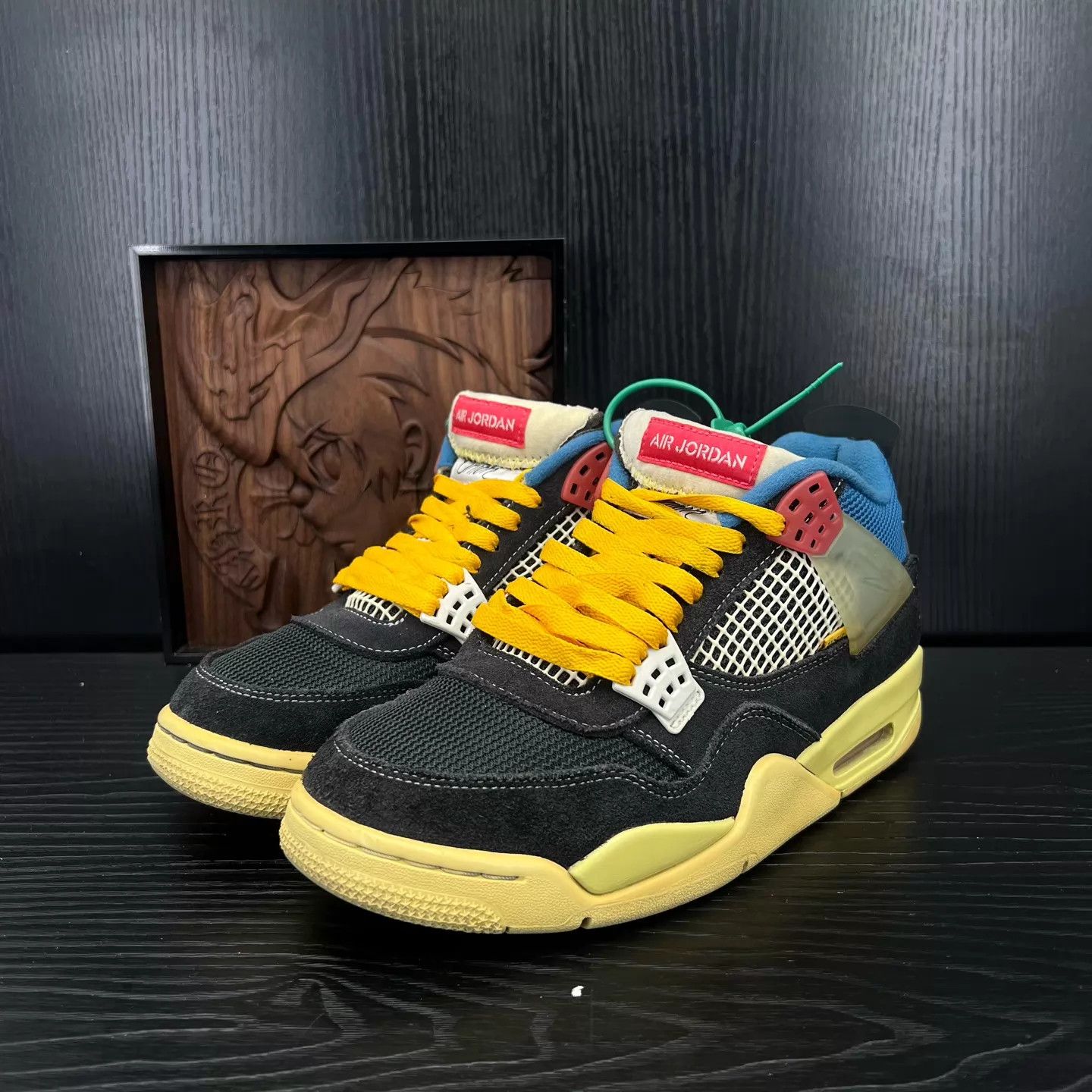 Nike AJ4 Union Black Blue 42 Box New Size US 9 / EU 42 - 1 Thumbnail