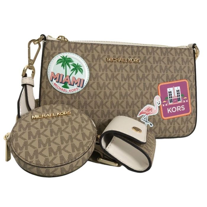 Michael Kors Michael Kors shoulder bag crossbody with tech attach small MK signature 35S3GTVC1U