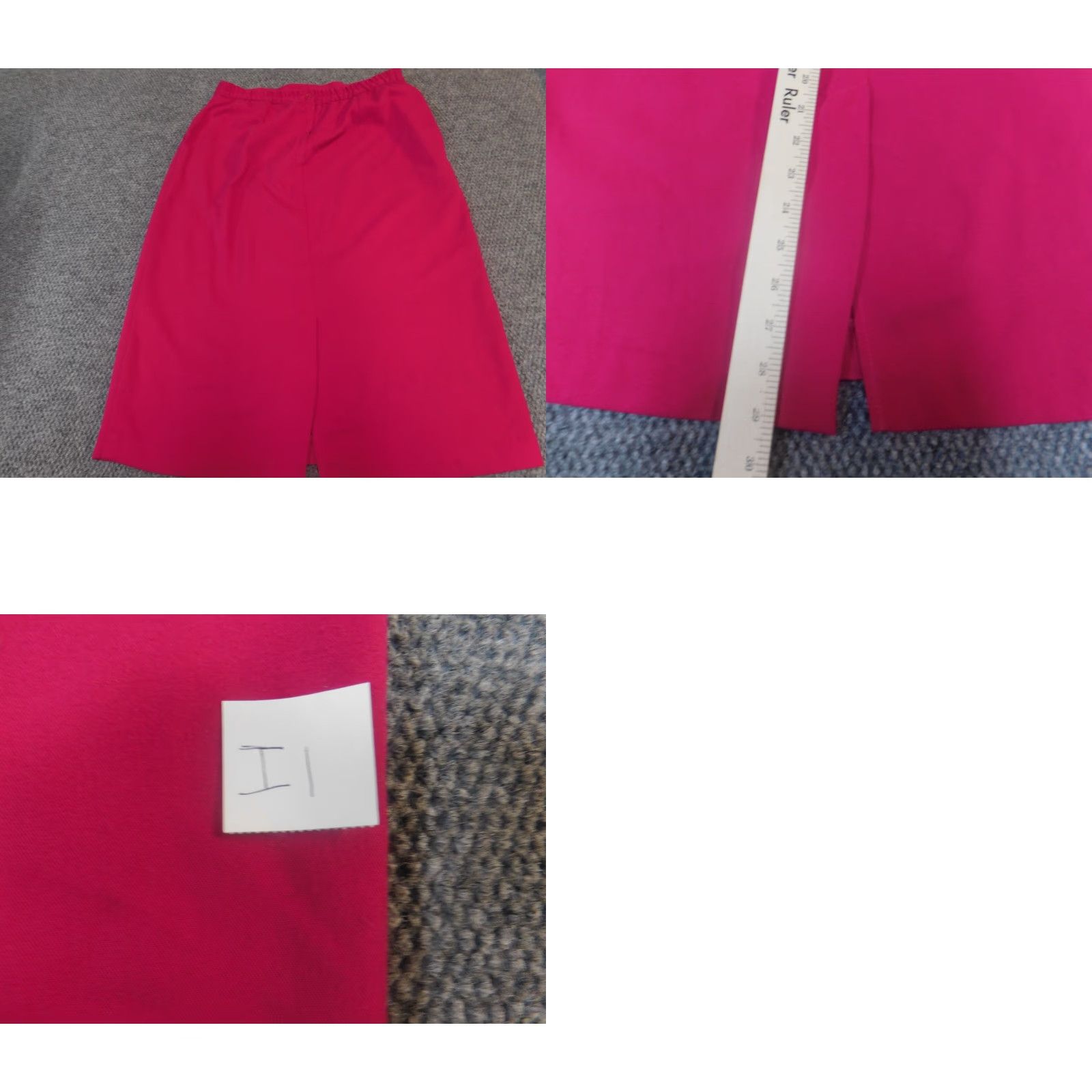 Worthington Worthington Womens Skirt 18 Tall Pink midi Zip A-Line Knee Length Casual Vintage No Size 40" / US 18 - 9 Thumbnail