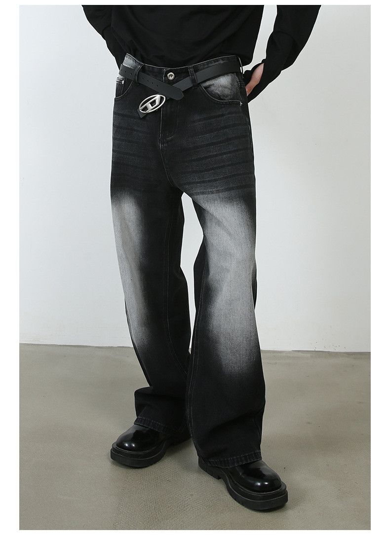 Japanese Brand × Jean Retro washed trendy all-match loose casual wide-leg jeans Size US 32 / EU 48 - 3 Thumbnail
