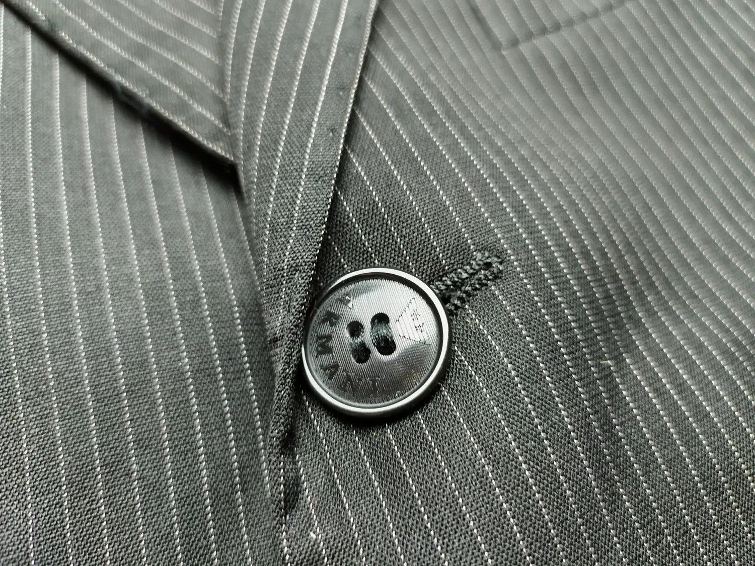 Armani × Giorgio Armani Armani Collezioni Striped classic Wool/Silk Blazer Size 50R - 5 Thumbnail