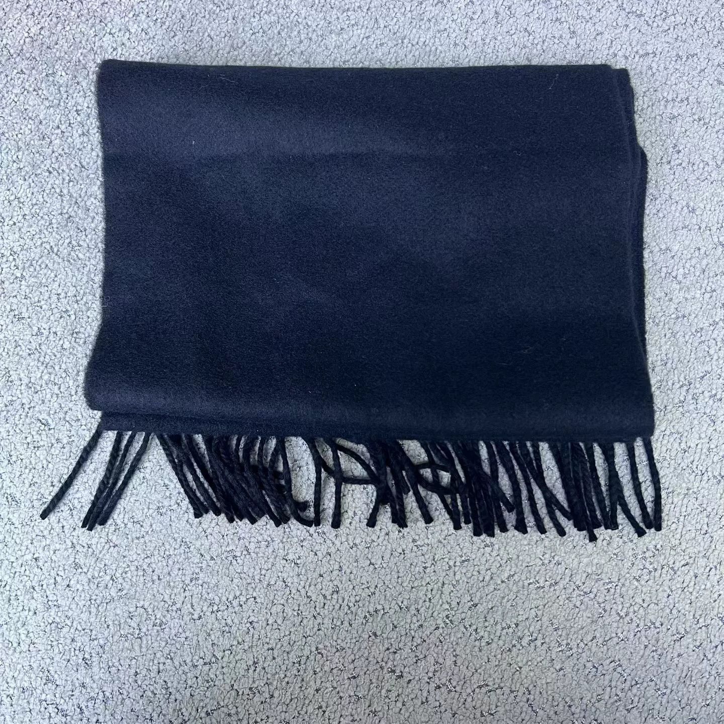 Loewe Loewe Black Tassel Wool Scarf Size ONE SIZE - 5 Thumbnail