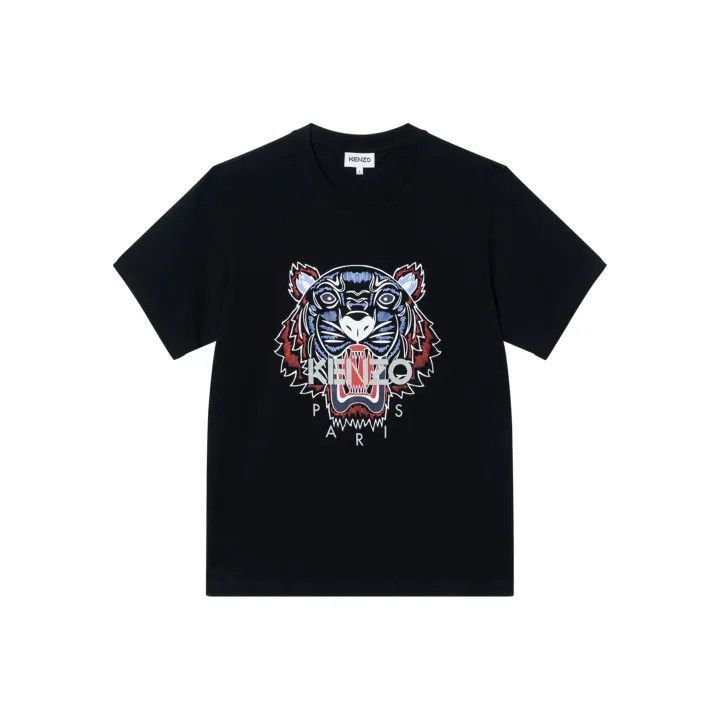 Kenzo KENZO Classic Tiger Print Black T-Shirt -2507 Size US M / EU 48-50 / 2 - 1 Thumbnail
