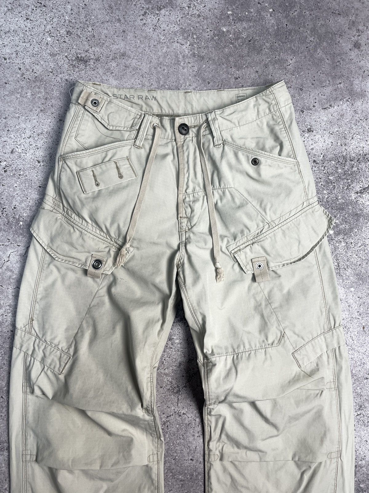 Vintage G-Star Raw Denim Jeans Embroidered Big Logo Y2K